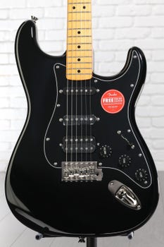Product Image - This Item - Squier Classic Vibe '70s Stratocaster HSS - Black with Maple Fingerboard