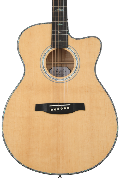 PRS SE Angelus A55E Acoustic-Electric - Natural with Black Gold Back and  Sides