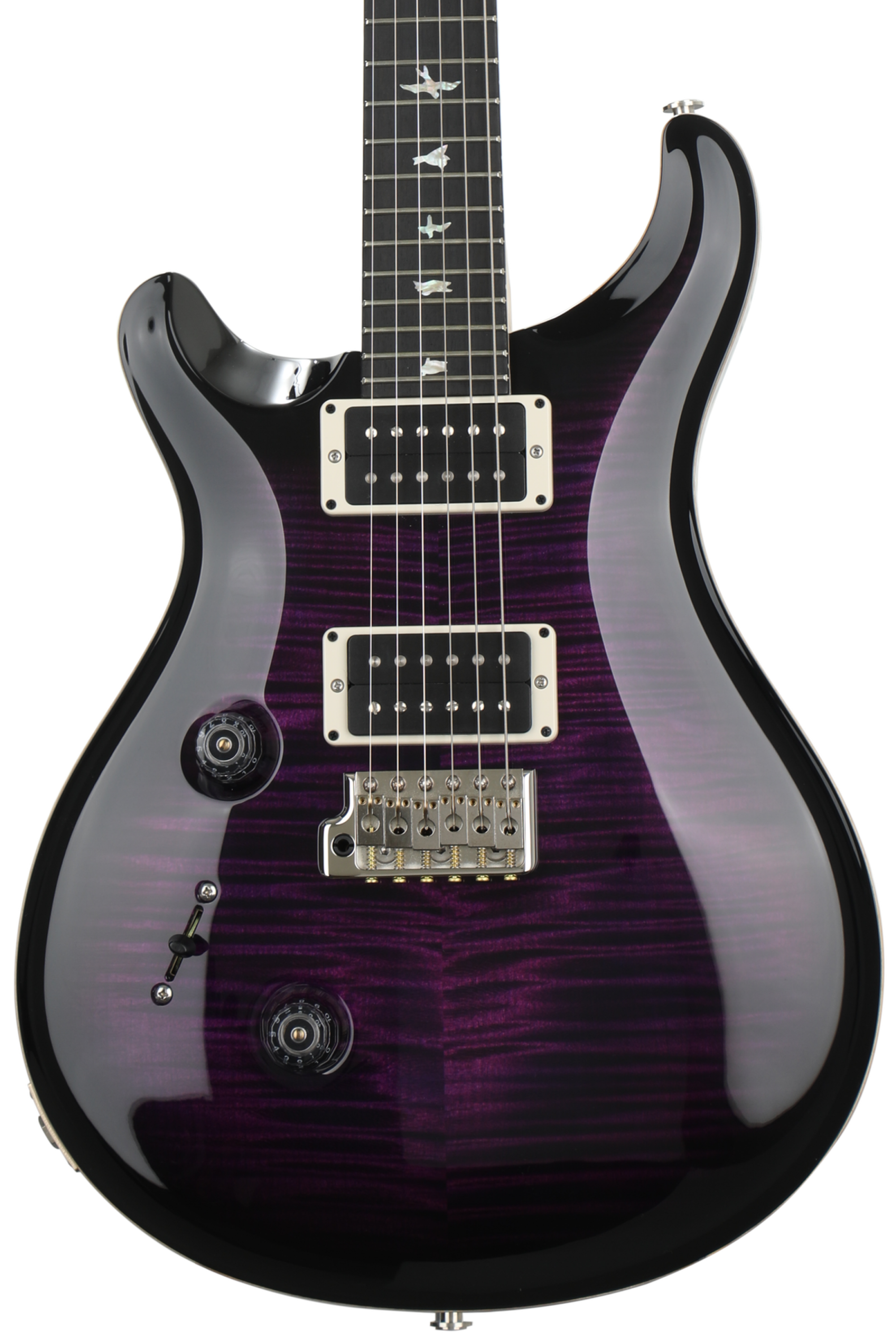 PRS Custom 24 10-Top Left-handed - Custom Color Purple Black Burst