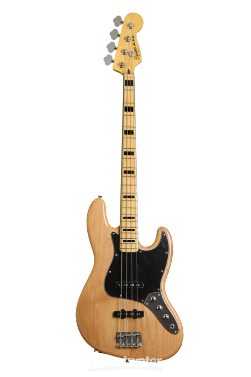 Squier Vintage Modified Jazz Bass '70s - Natural Reviews | Sweetwater