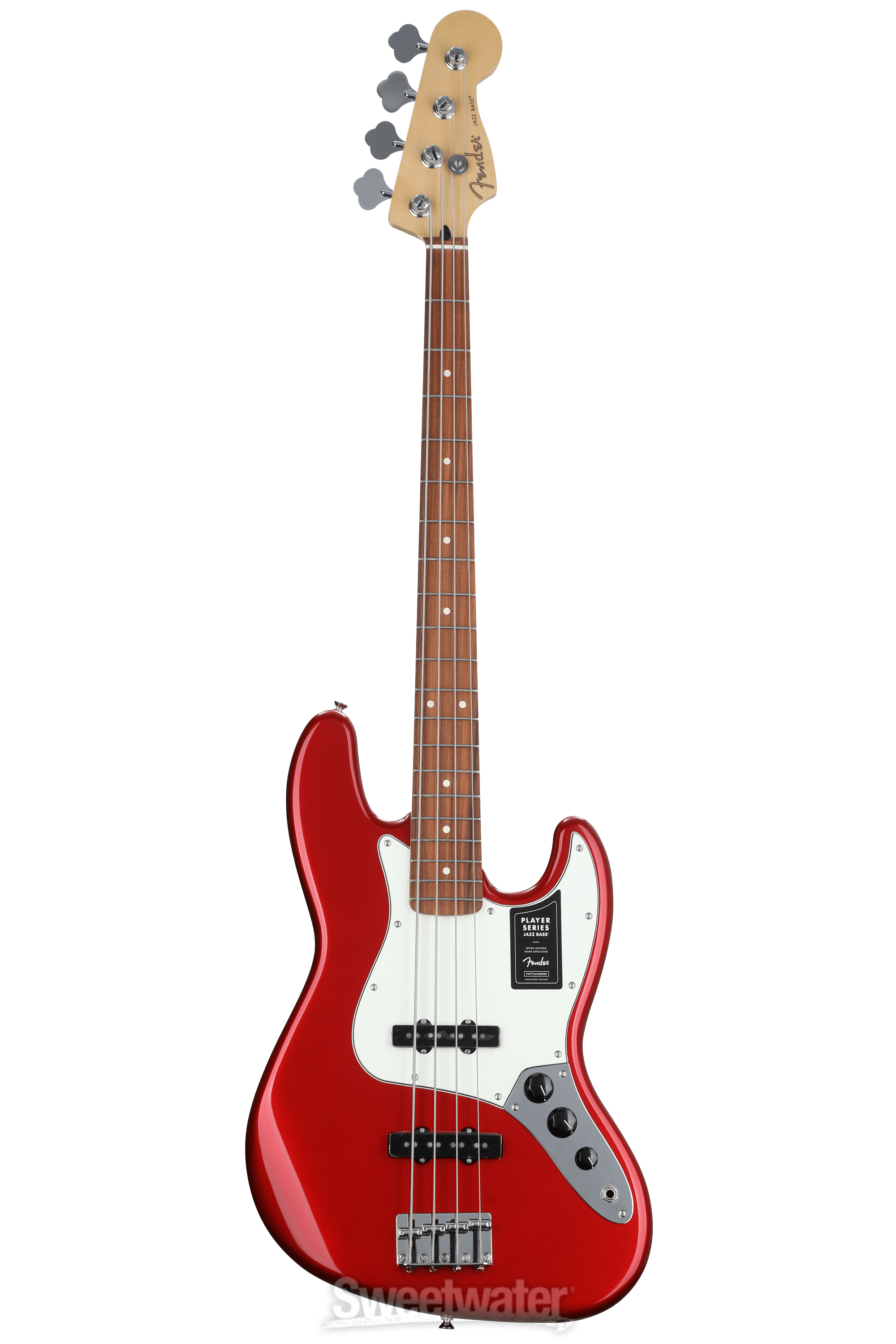 Fender Player Jazz Bass - Candy Apple Red with Pau Ferro Fingerboard |  Sweetwater