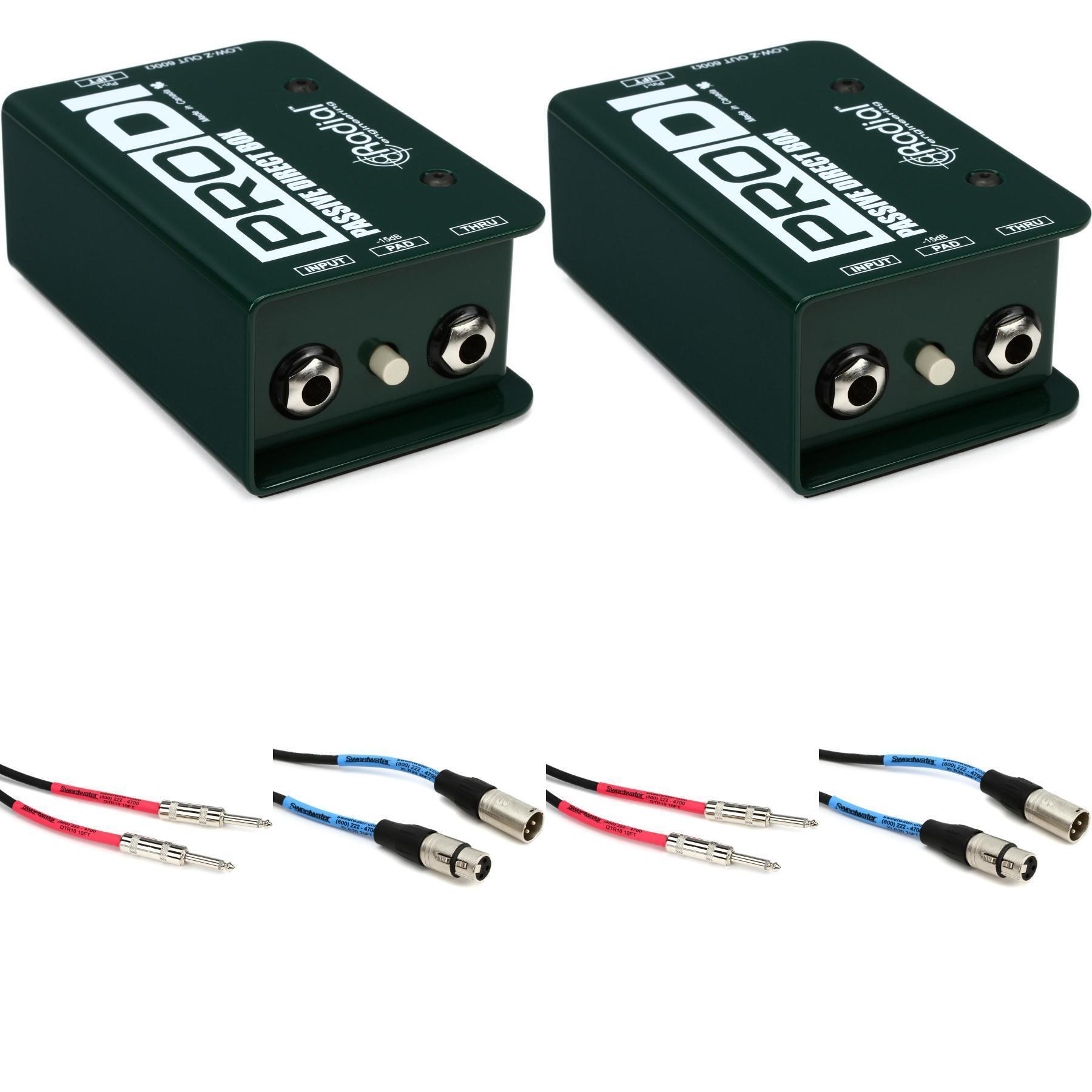 Radial ProDI 1channel Passive Instrument Direct Box (2Pack) with