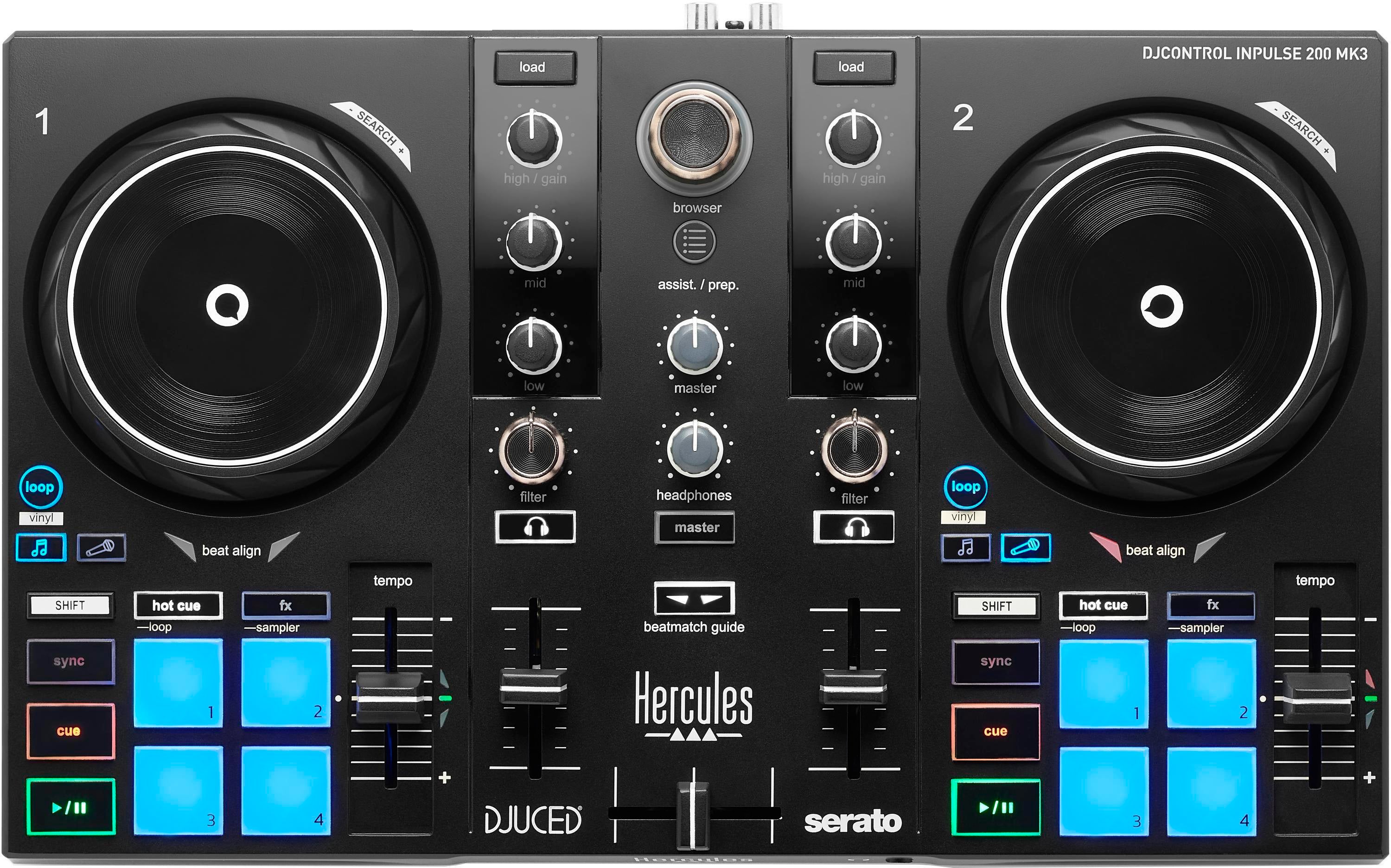 Photo of Hercules DJ DJControl Inpulse 200 mk3 2-channel DJ Controller