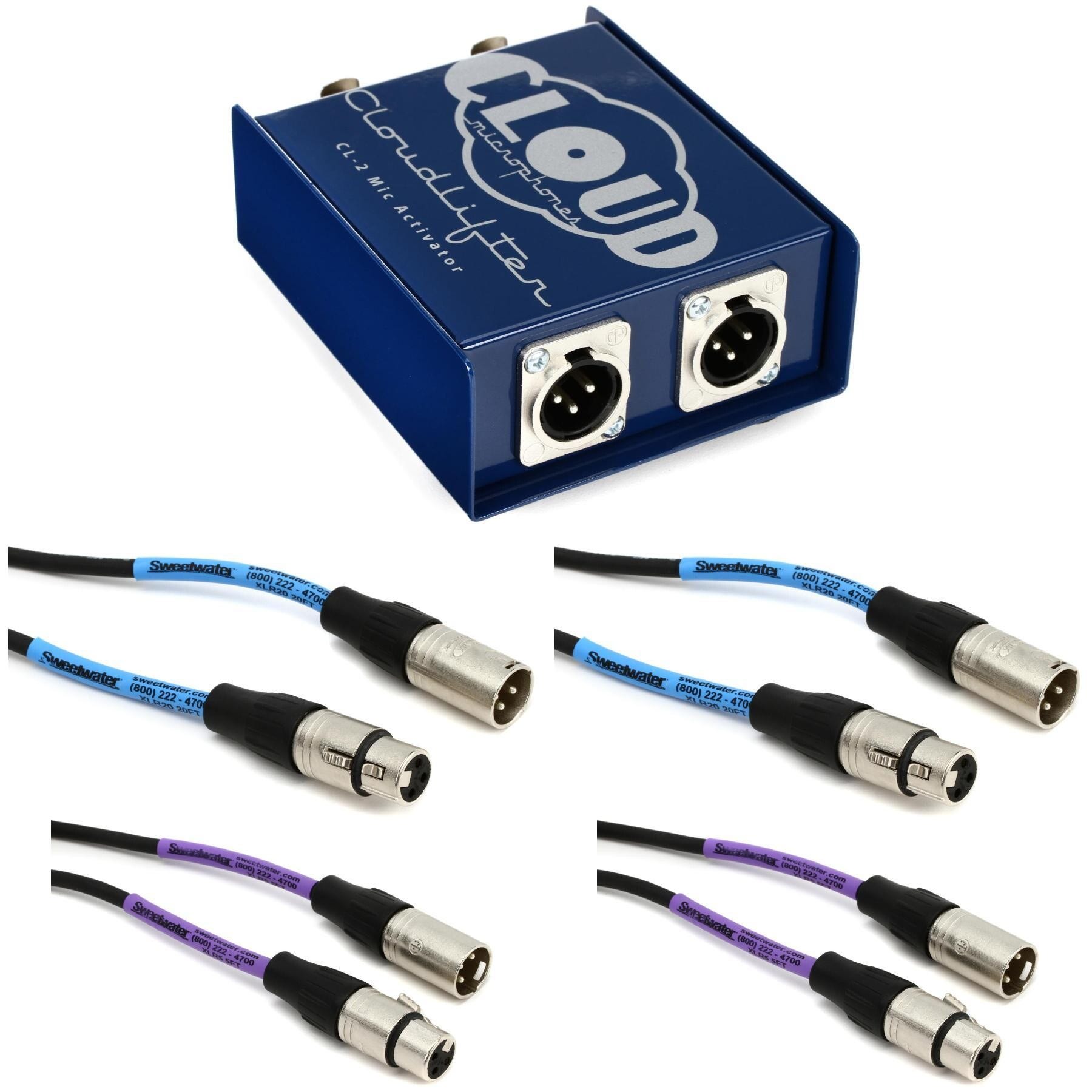 Cloud Microphones Cloudlifter CL2 Bundle with XLR Cables Sweetwater