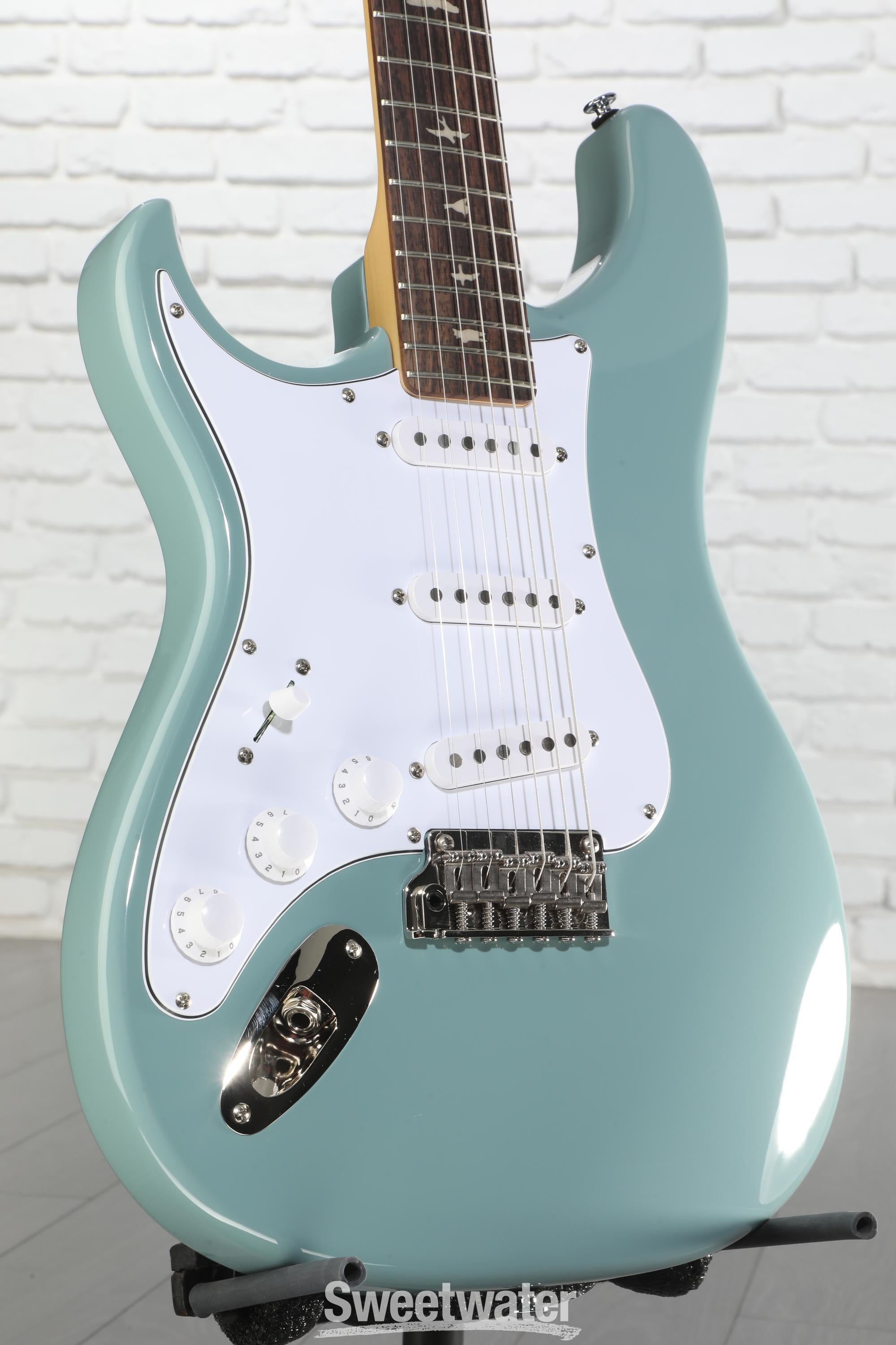 PRS SE Silver Sky Left-handed Electric Guitar - Stone Blue with