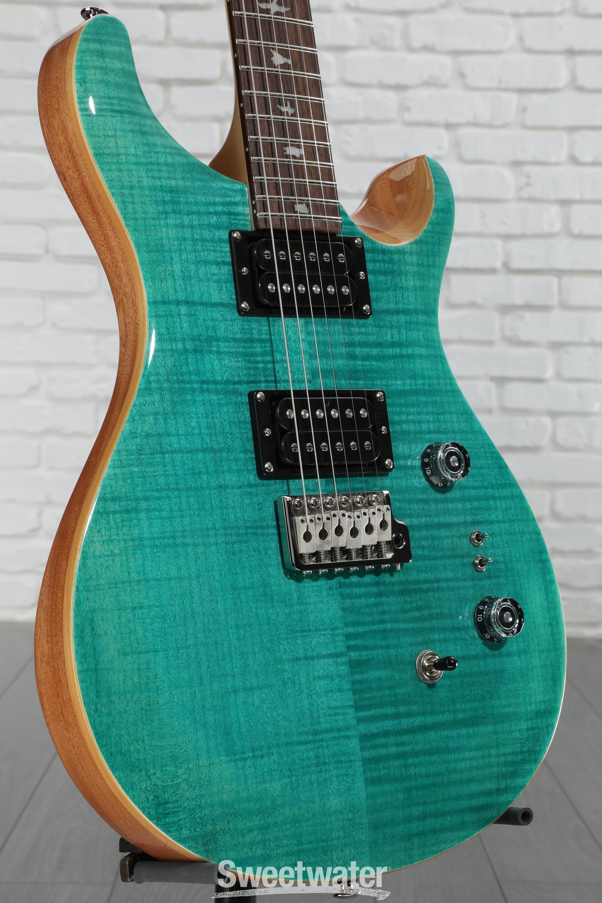 PRS SE custom 24-08 turquoise 純正ケース付き PRS SE Custom 24-08 Electric Guitar - Turquoise | Sweetwater