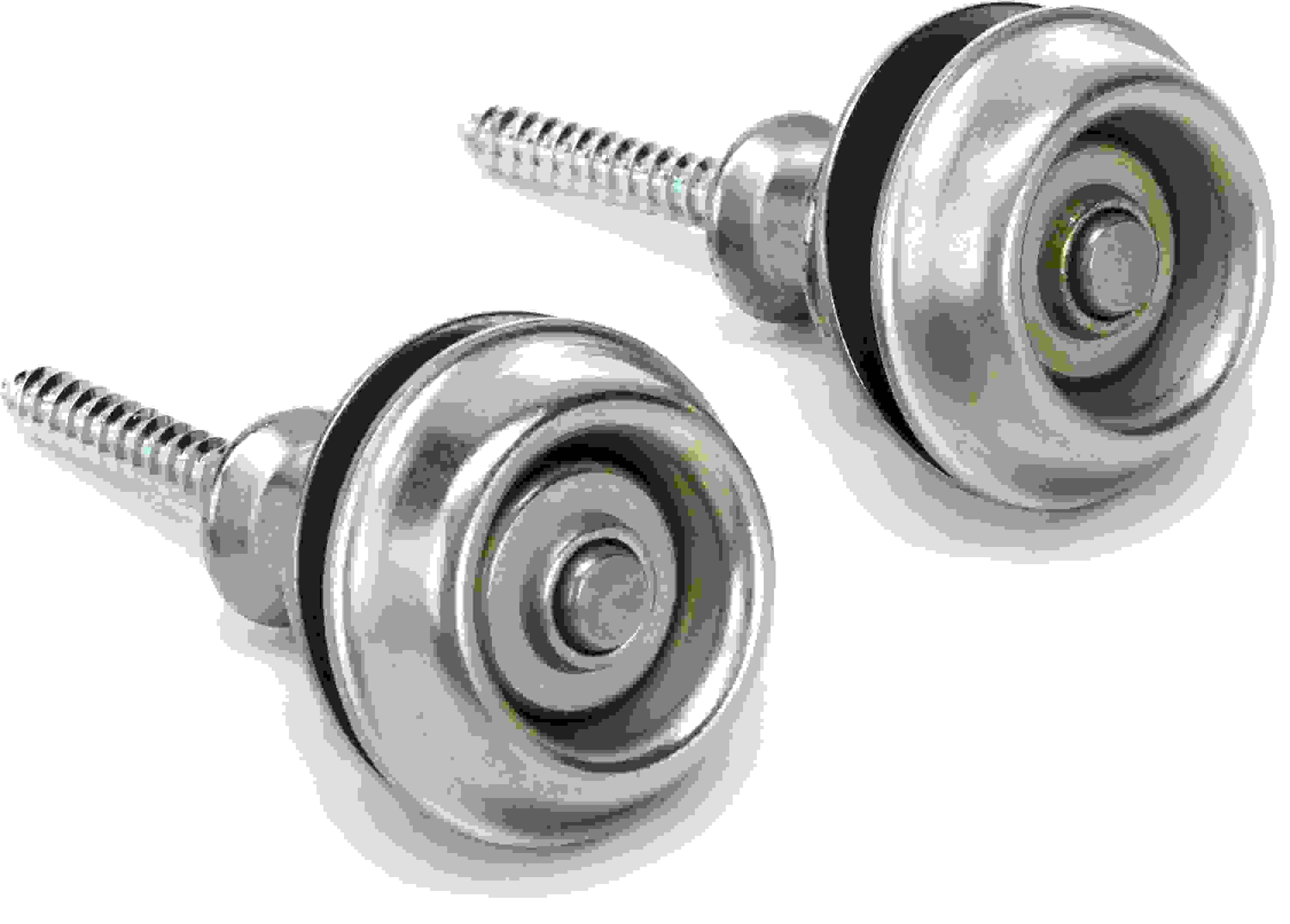 Dunlop Straplok Dual Design Strap Retainer System - Vintage Nickel