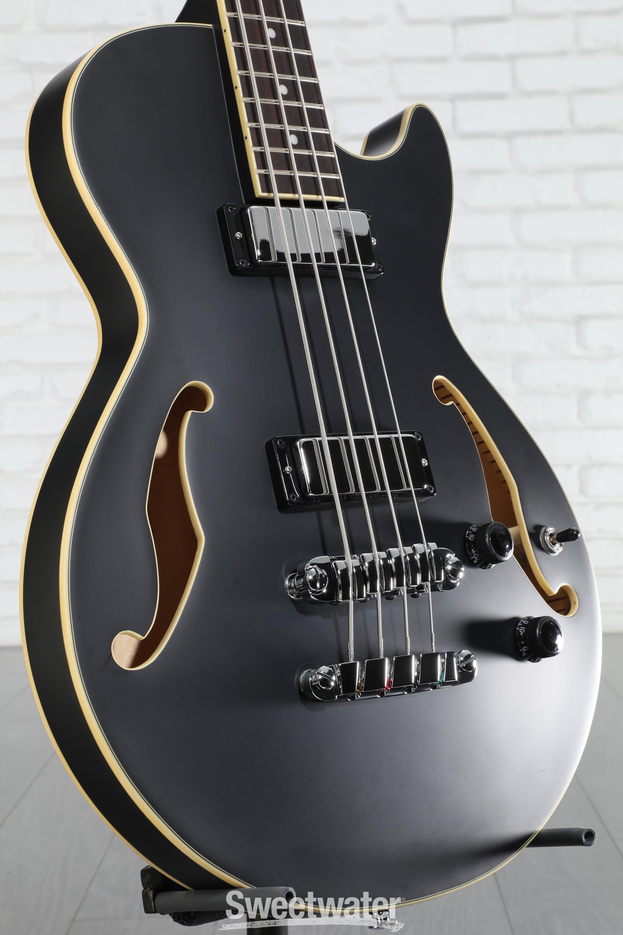 Ibanez AGB200 セミアコベース Ibanez AGB200 Bass Black Flat | Guitar Center