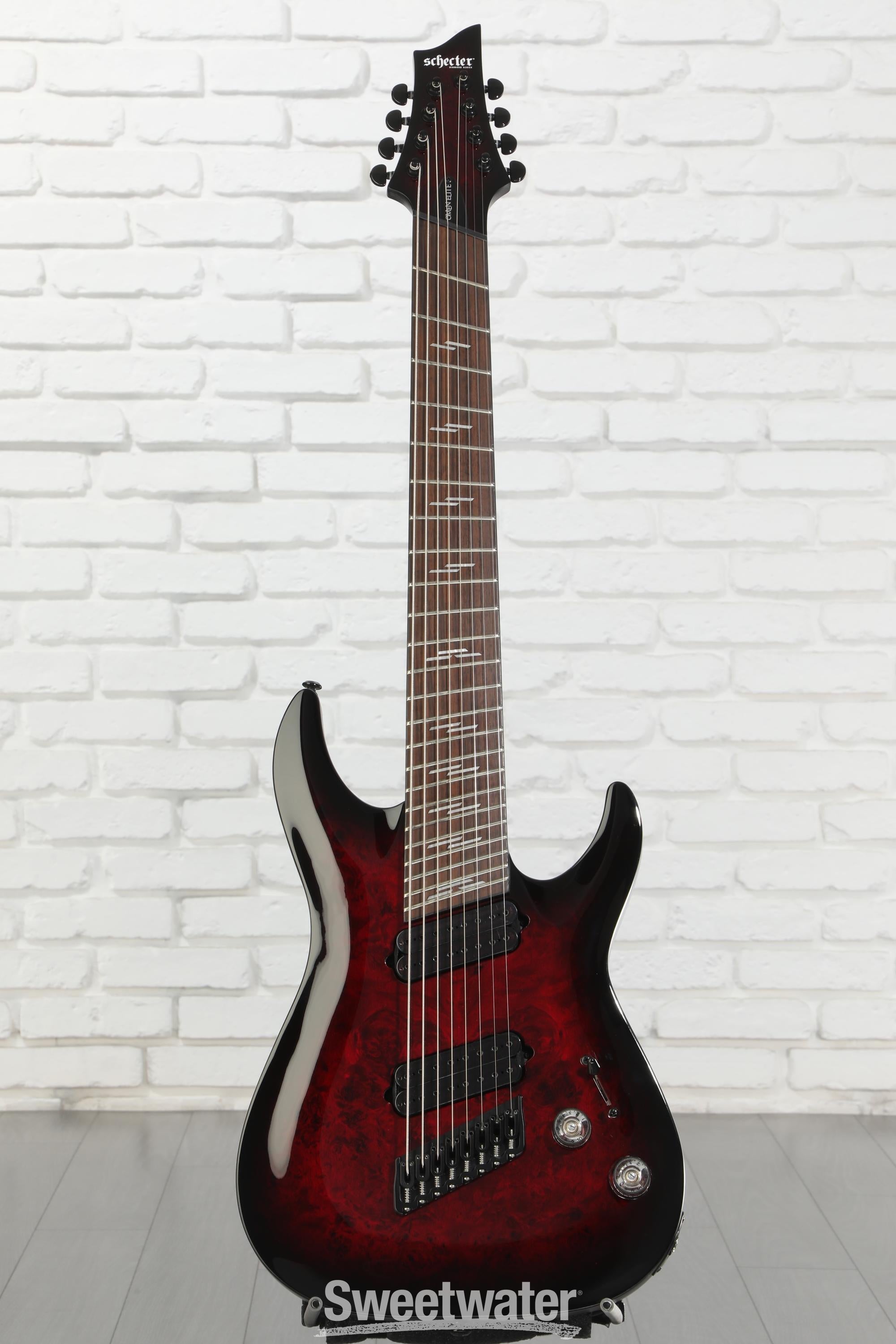EXAMPLE/エグザンプル/OEHERAT SATIN SKA JKT Schecter Omen Elite-8 Multiscale 8-string Electric Guitar - Black