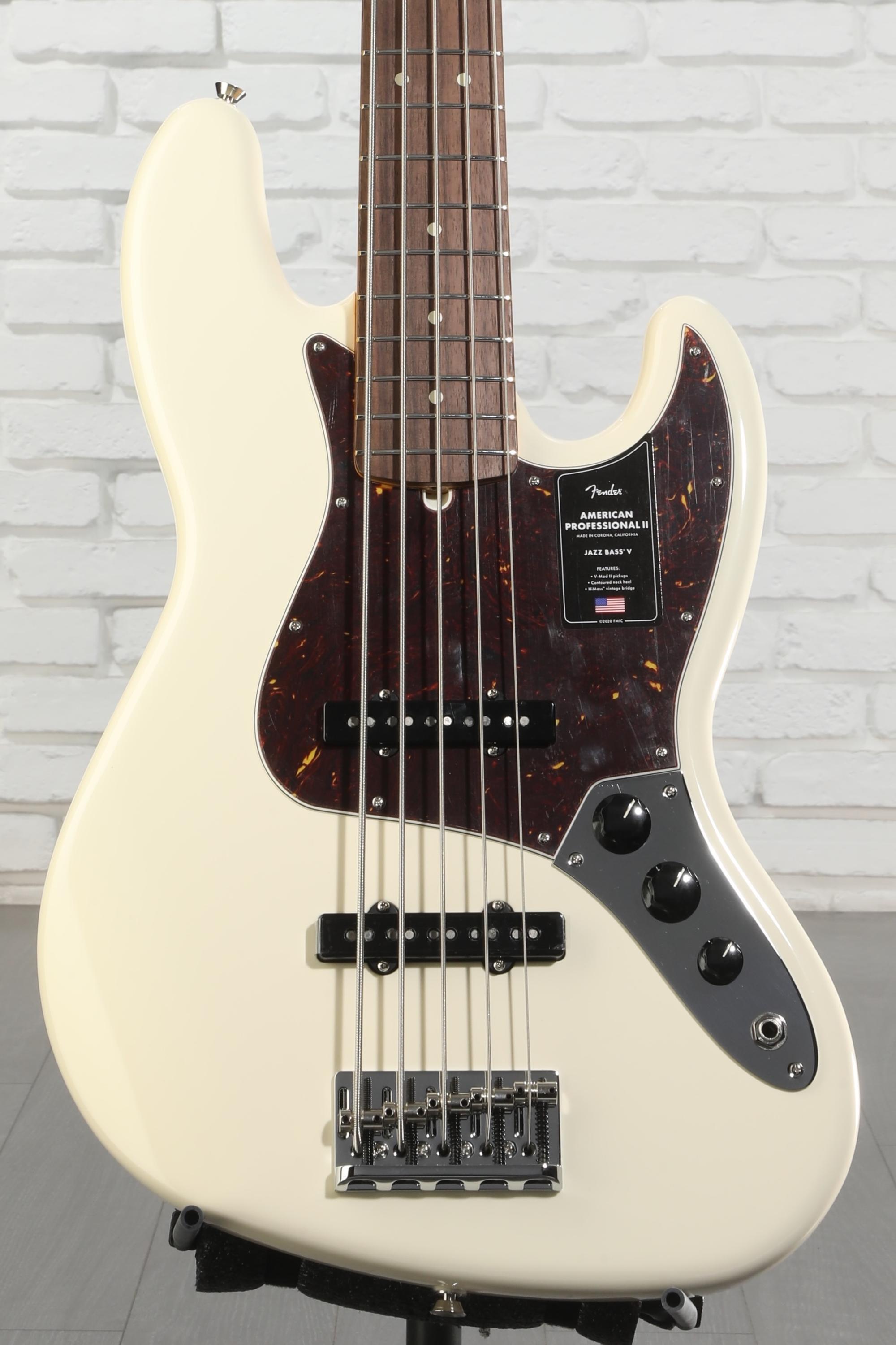 Fender American Professional II Jazz Bass V - Olympic White