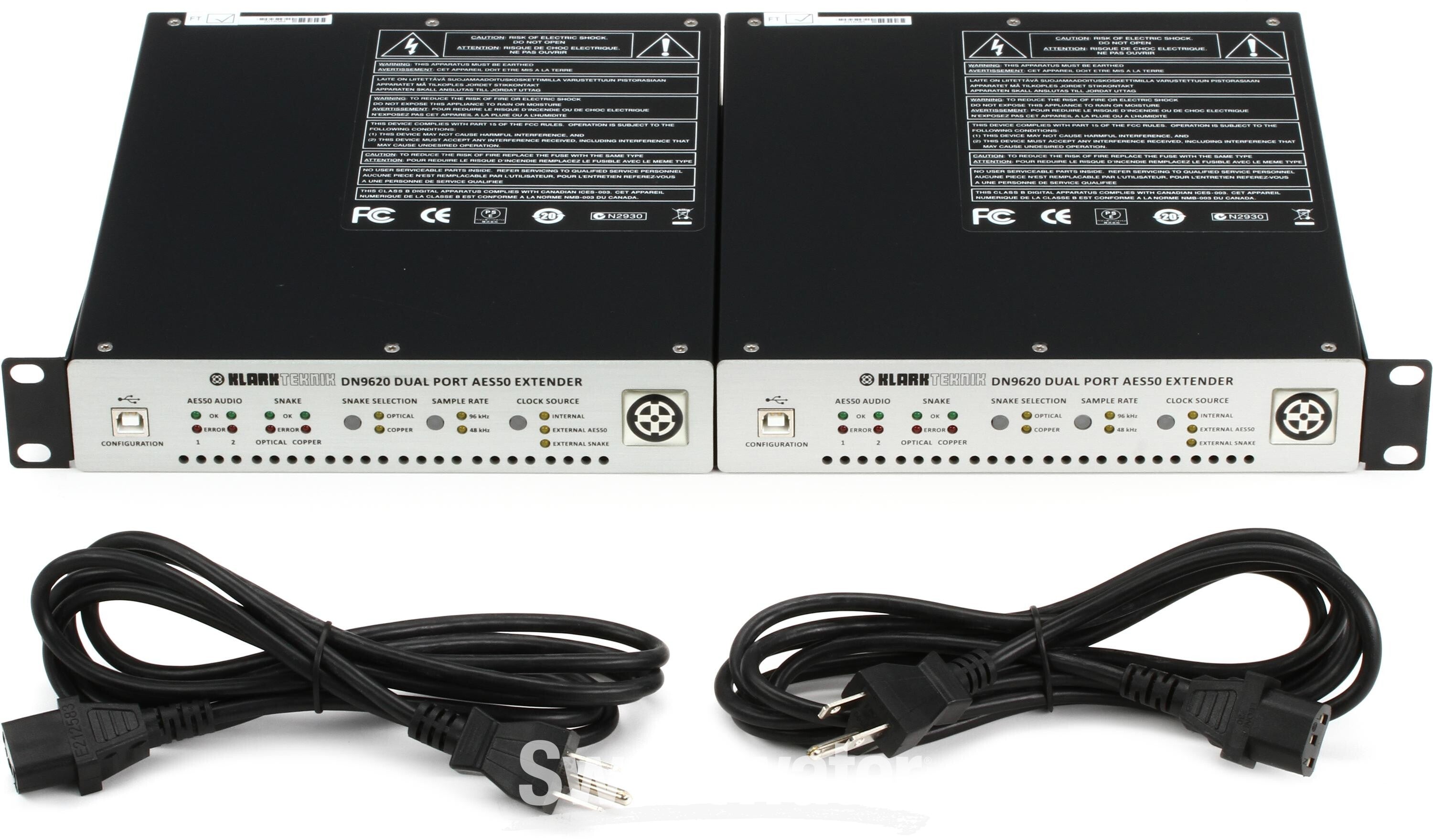 Klark Teknik DN9620 Dual-port AES50 Extender - 1 Pair | Sweetwater