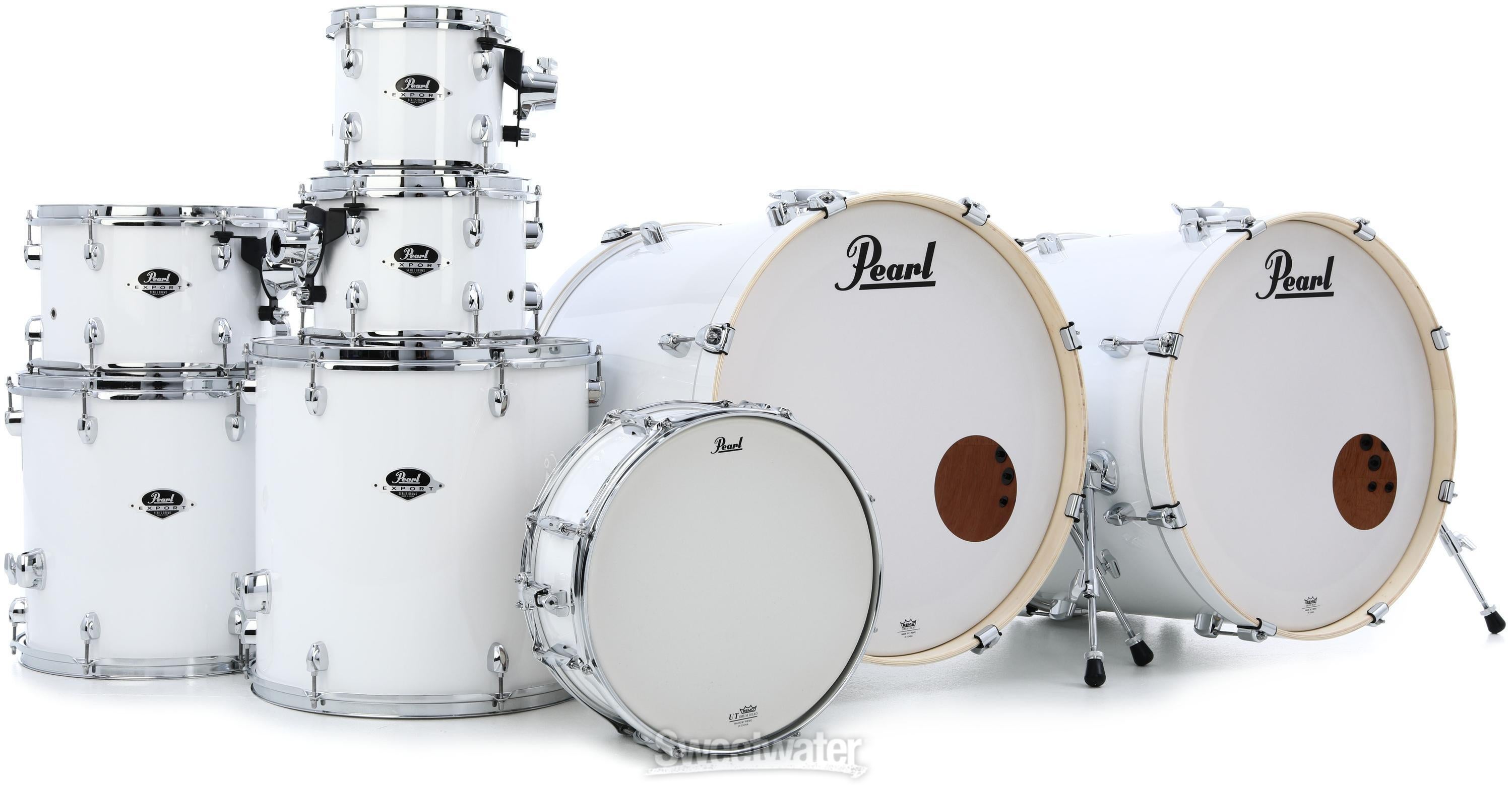 Pearl Export EXX728DB/C 8-piece Double Bass Drum Set with Snare