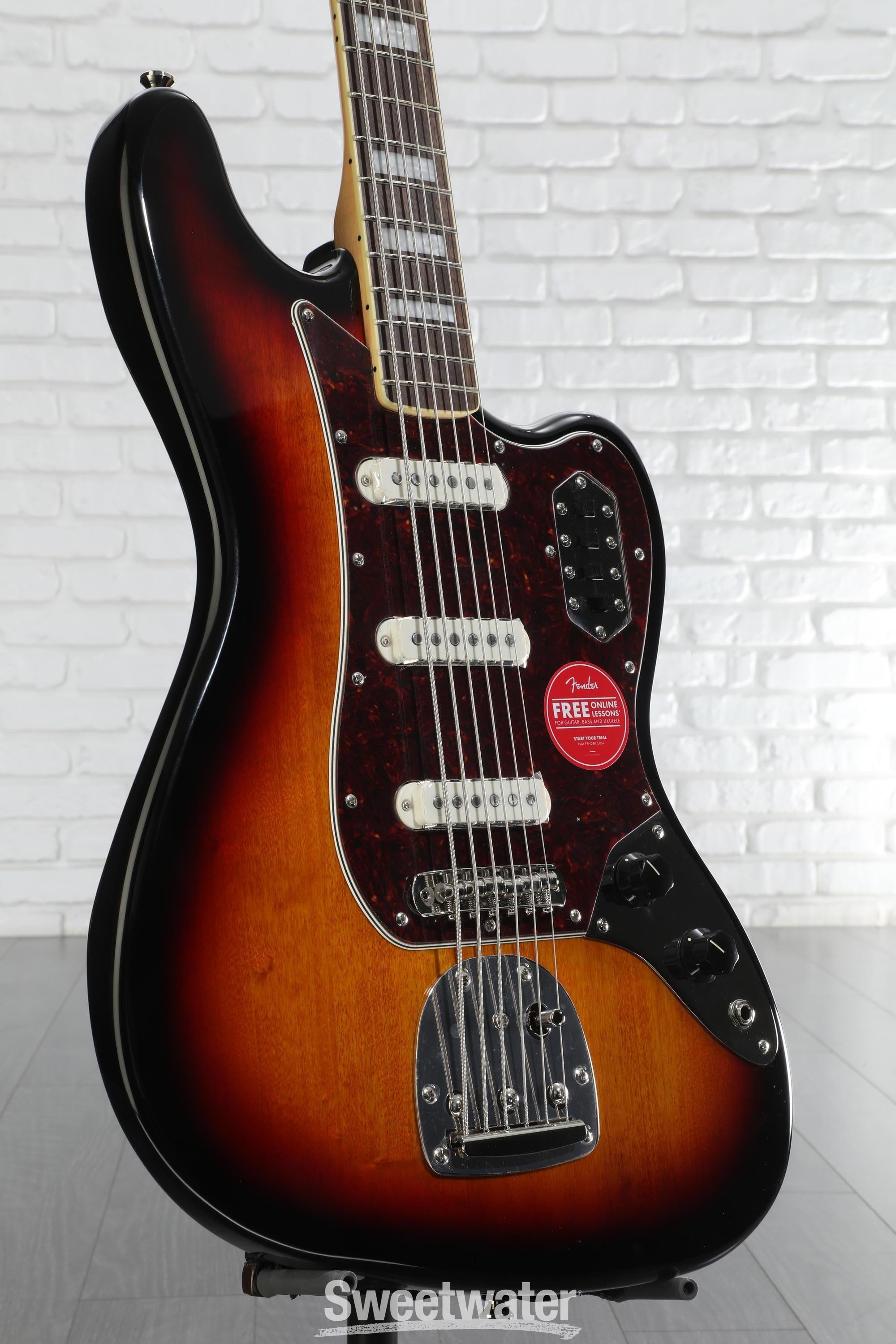 Squier Classic Vibe Bass VI Guitar - 3-tone Sunburst