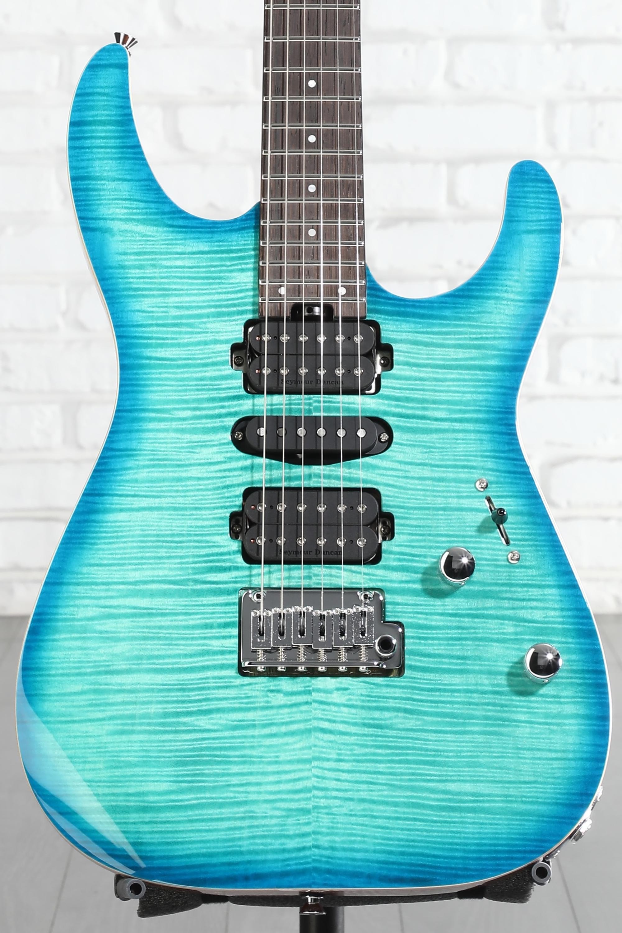 Charvel MJ DK24 HSH 2PT Electric Guitar - Caribbean Burst | Sweetwater