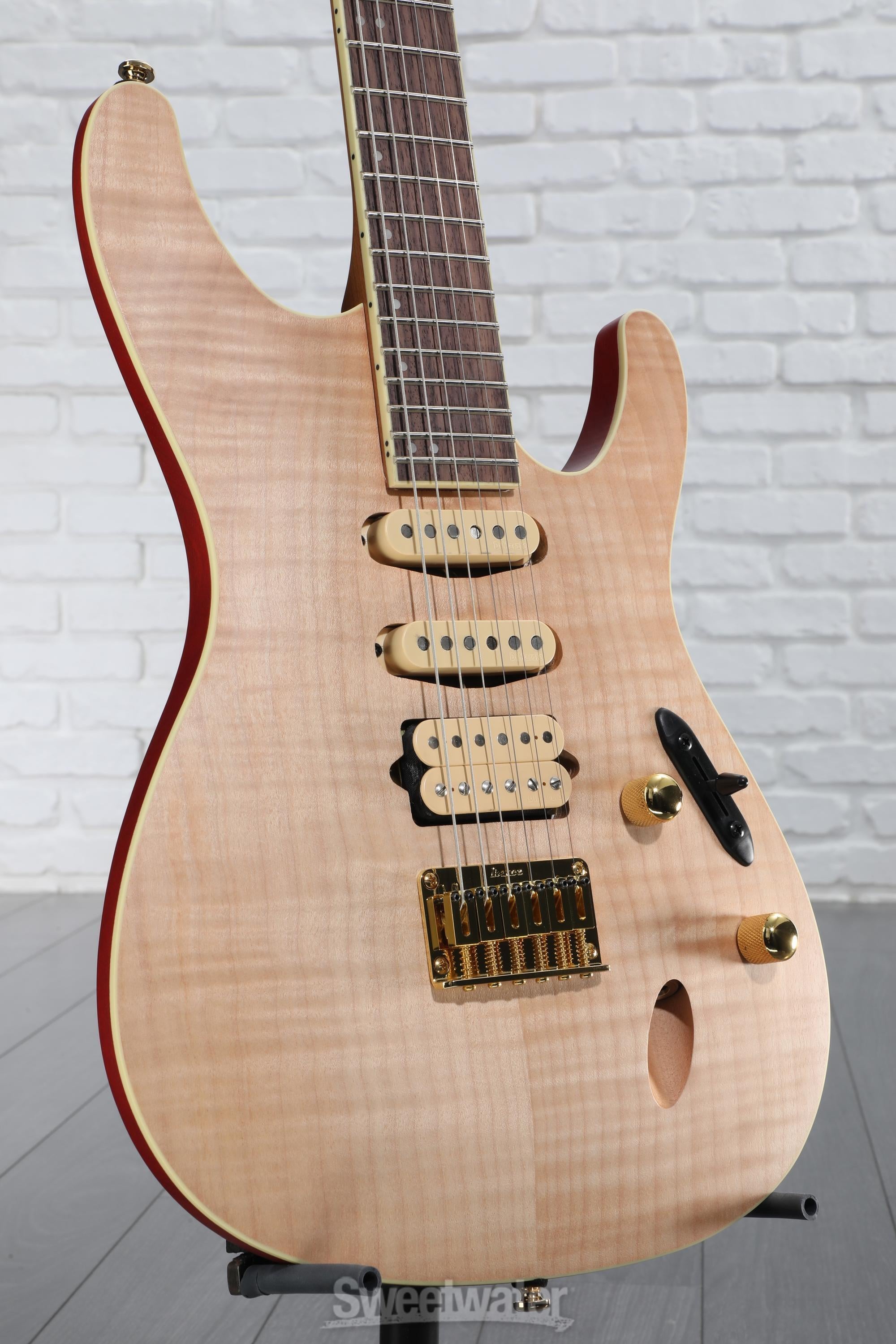Ibanez Standard SEW761FM Electric Guitar - Natural Flat