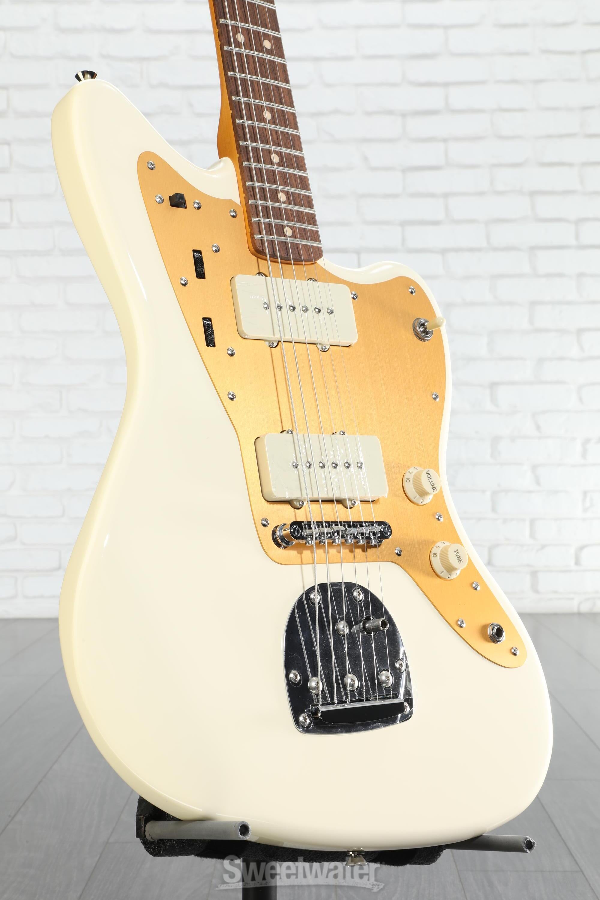 Squier J Mascis Signature Jazzmaster - Vintage White with Indian