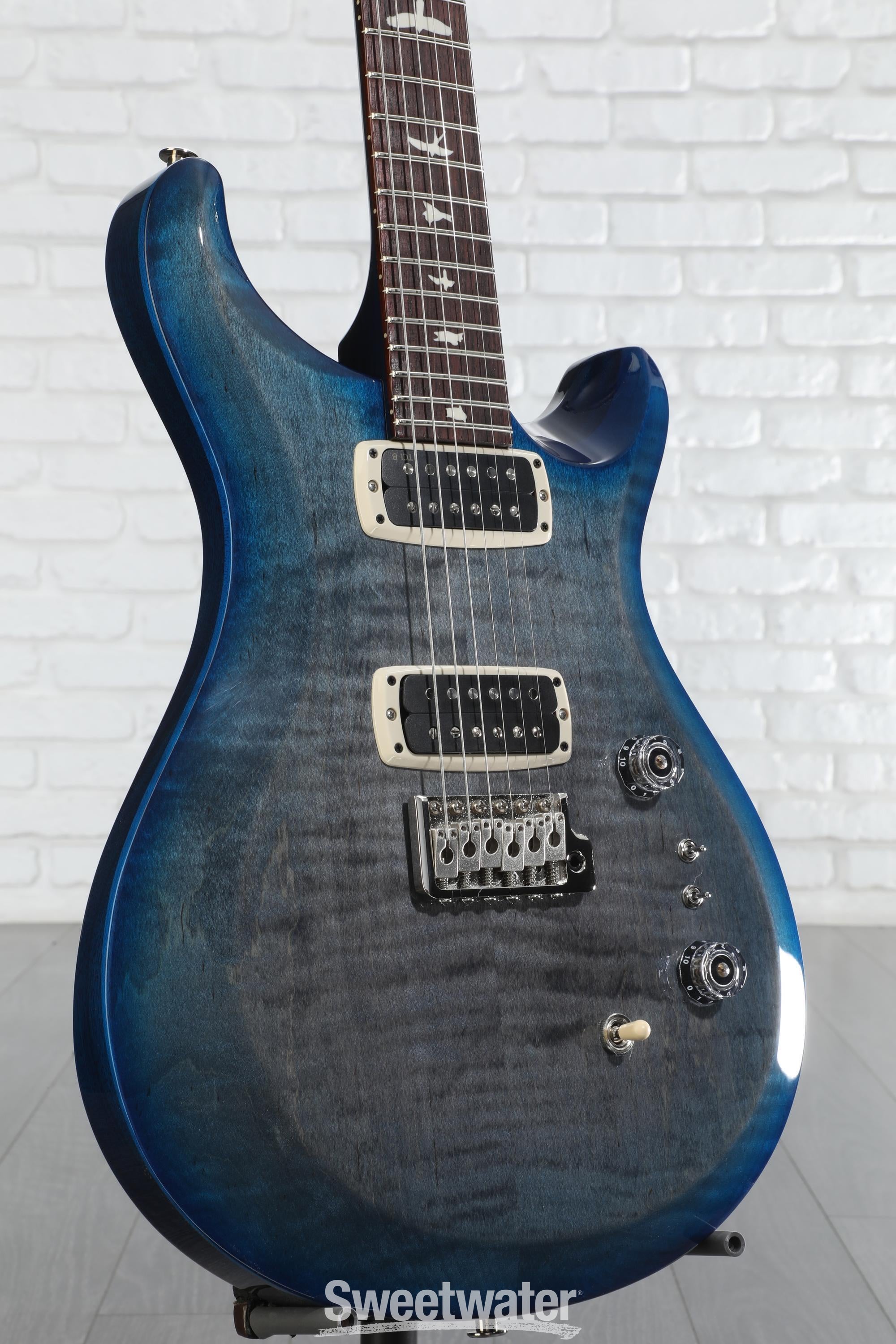 ギター PRS S2 Custom24 PRS S2 Custom 24 Flame Top Electric Guitar, Faded Gray Black