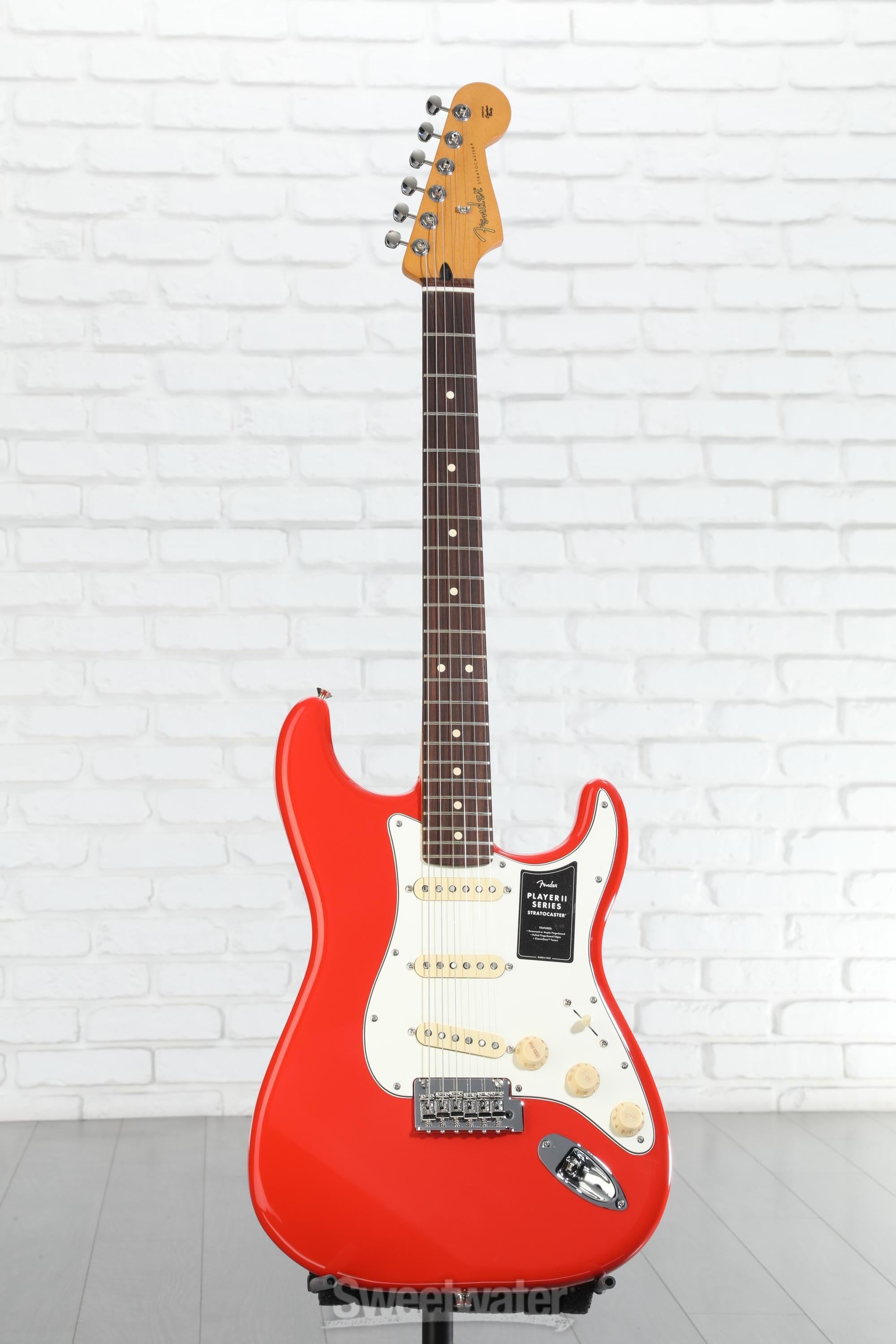 Fender Player II Stratocaster Electric Guitar - Coral Red with