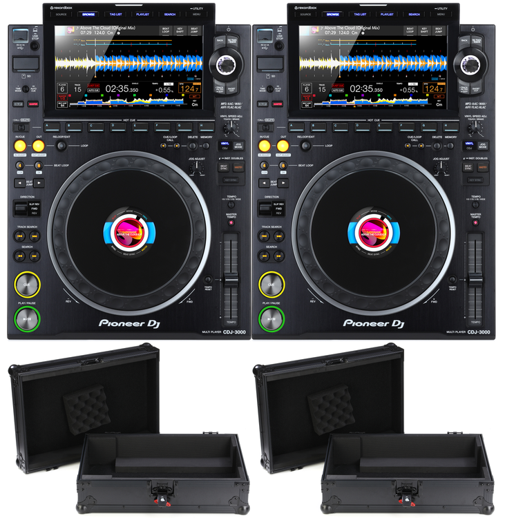 [購入者確定済 1/4]Pioneer CDJ-3000 & DJM 4-Deck DJ Package: CDJ-3000X x4 + DJM-A9 w/Cases Chicago Pro