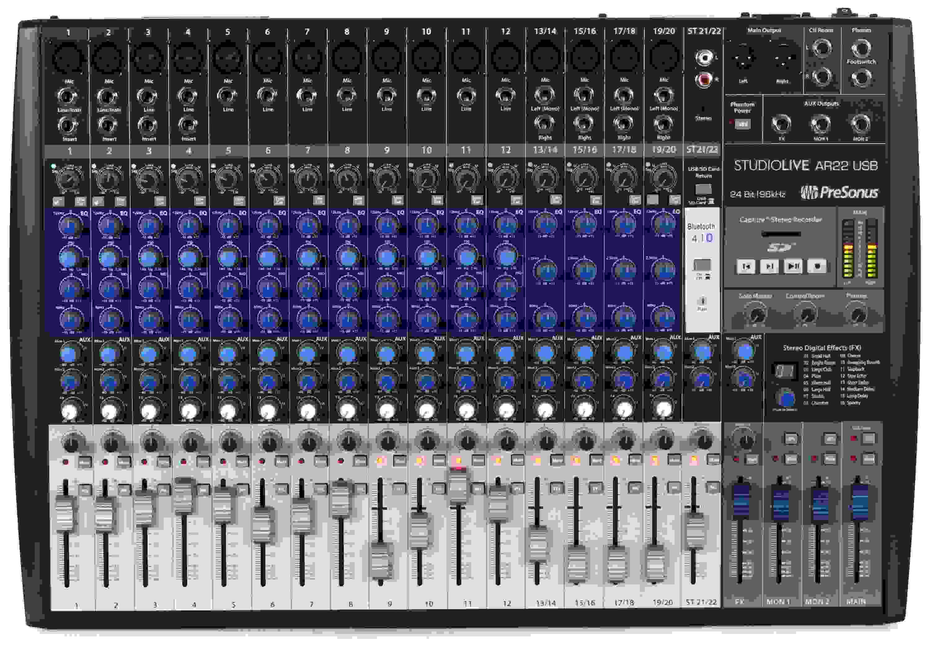 PreSonus StudioLive AR22 USB Mixer and Audio Interface with Effects