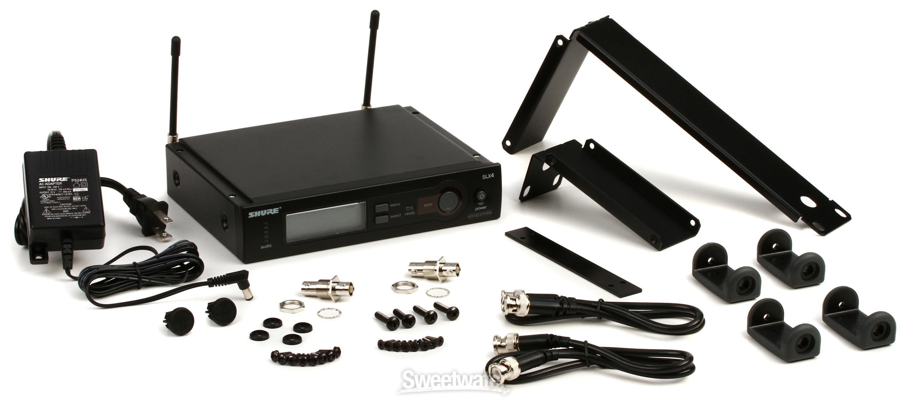 Shure SLX4 Wireless Receiver - H19 Band | Sweetwater