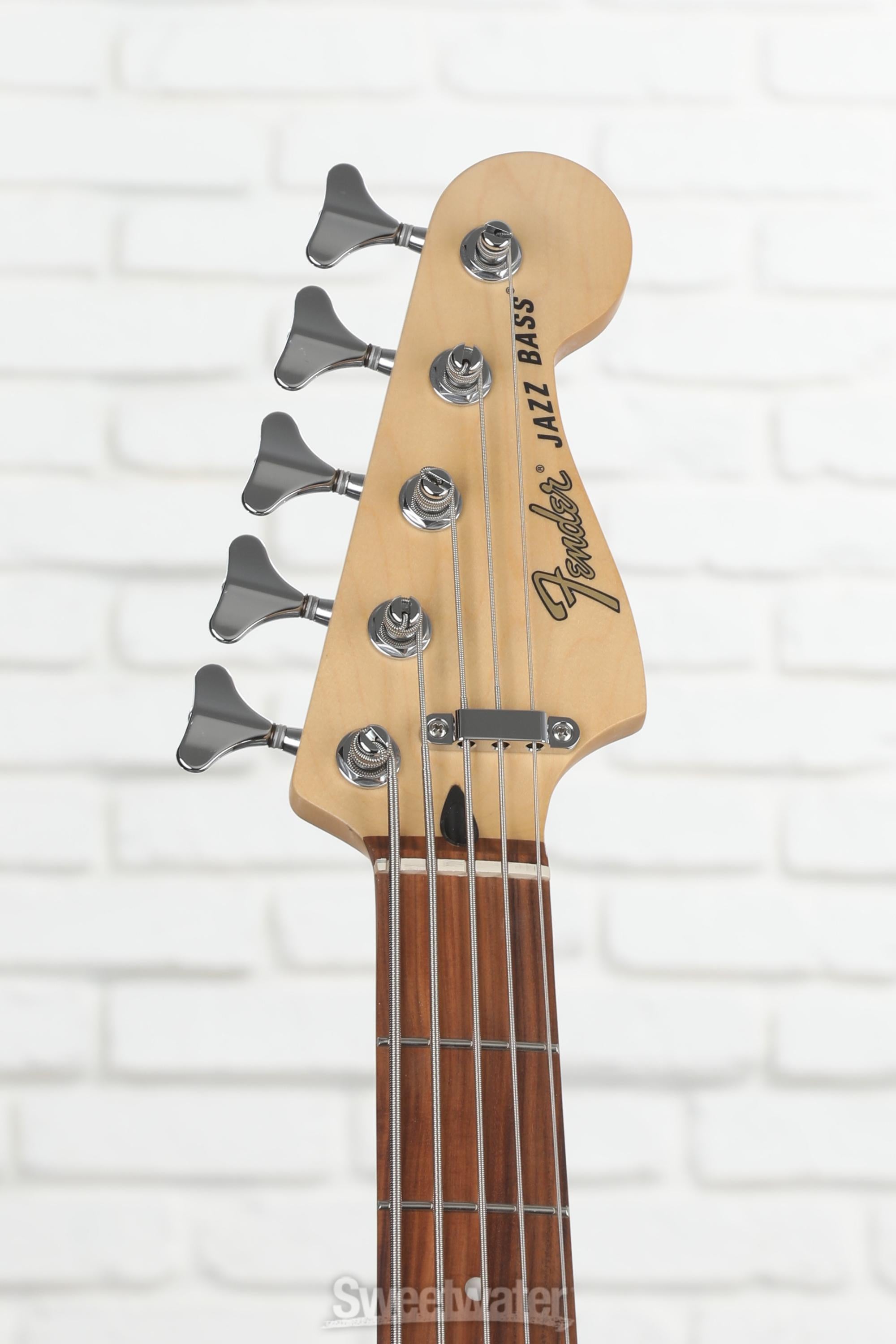 Fender Deluxe Active J Bass V - Olympic White with Pau Ferro 