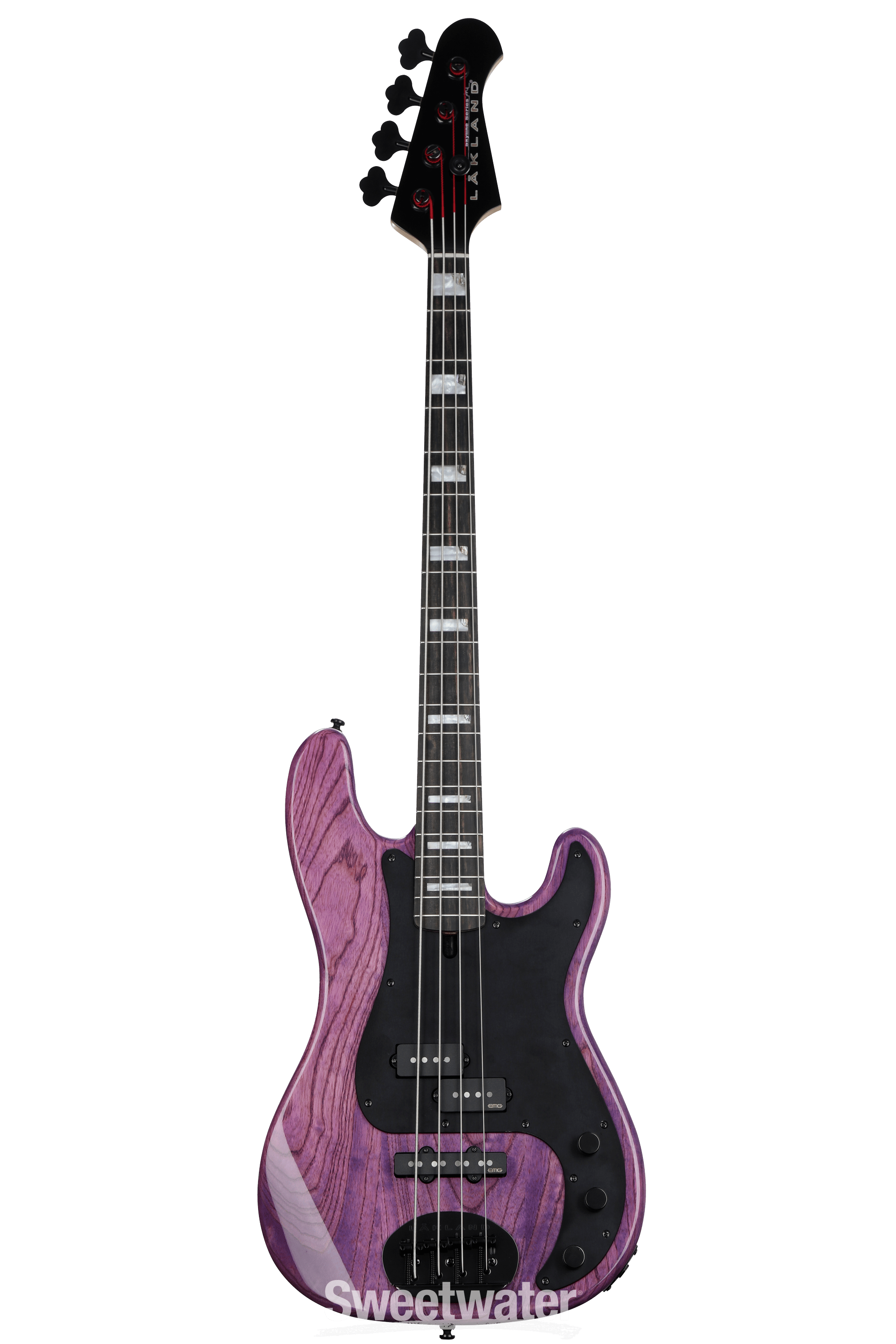 Lakland Skyline 44-64 GZ Bass Guitar - Translucent Purple