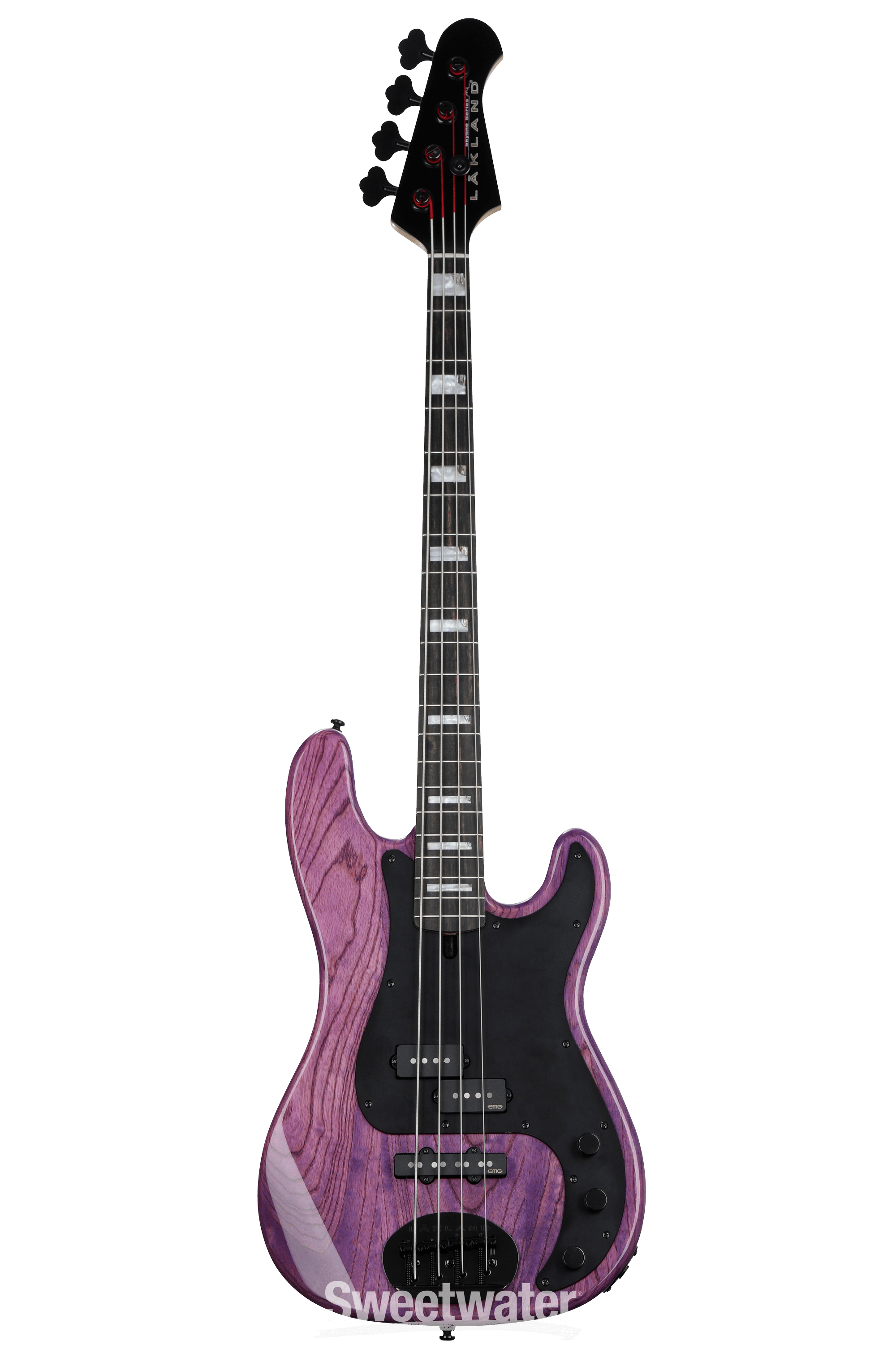 Lakland Skyline 44 64 GZ Bass Guitar Translucent Purple