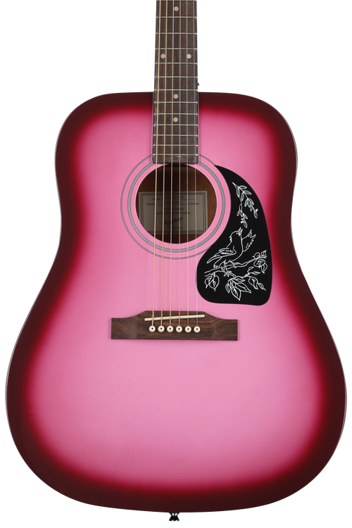 Pink factory accustic gitar