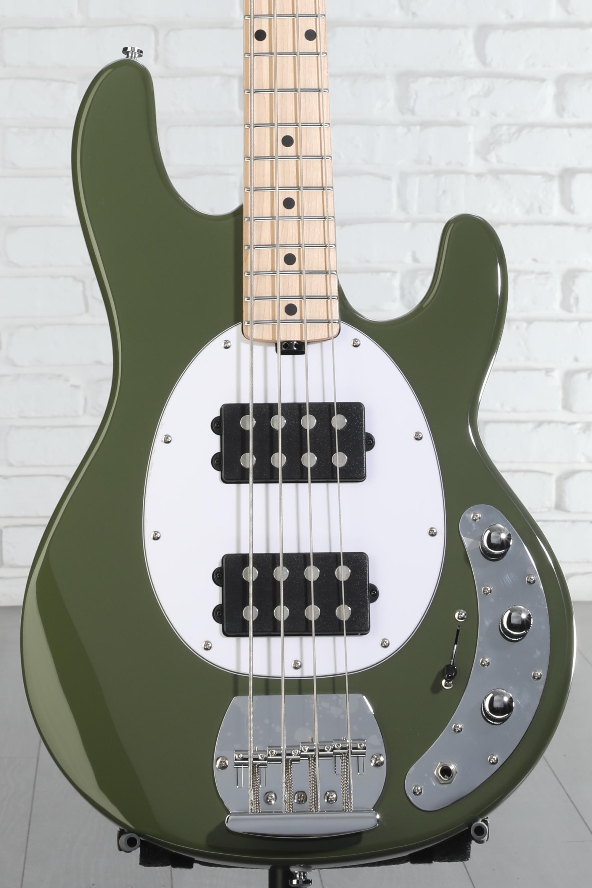 Sterling By Music Man StingRay RAY4HH Bass Guitar - Olive | Sweetwater