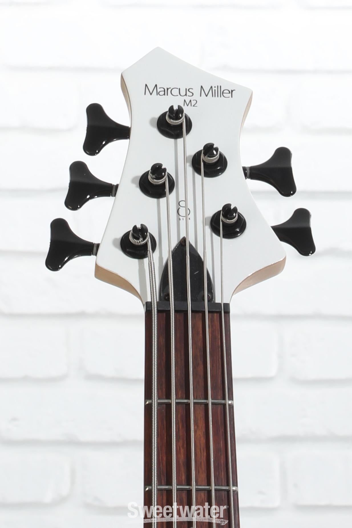 スキー mhm SLAY22 Sire Marcus Miller M2 5-string Bass Guitar - White Pearl