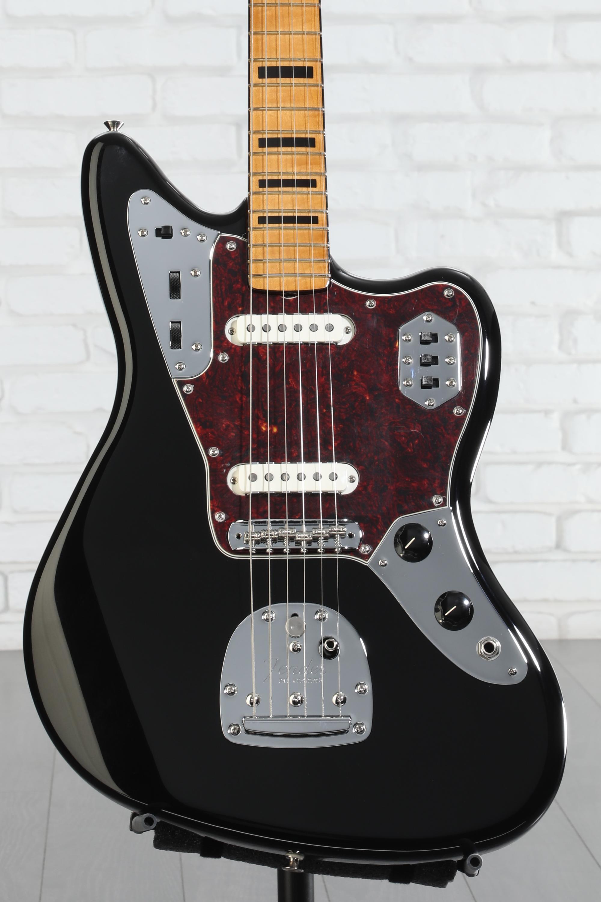 Fender Vintera II '70s Jaguar Electric Guitar - Black | Sweetwater