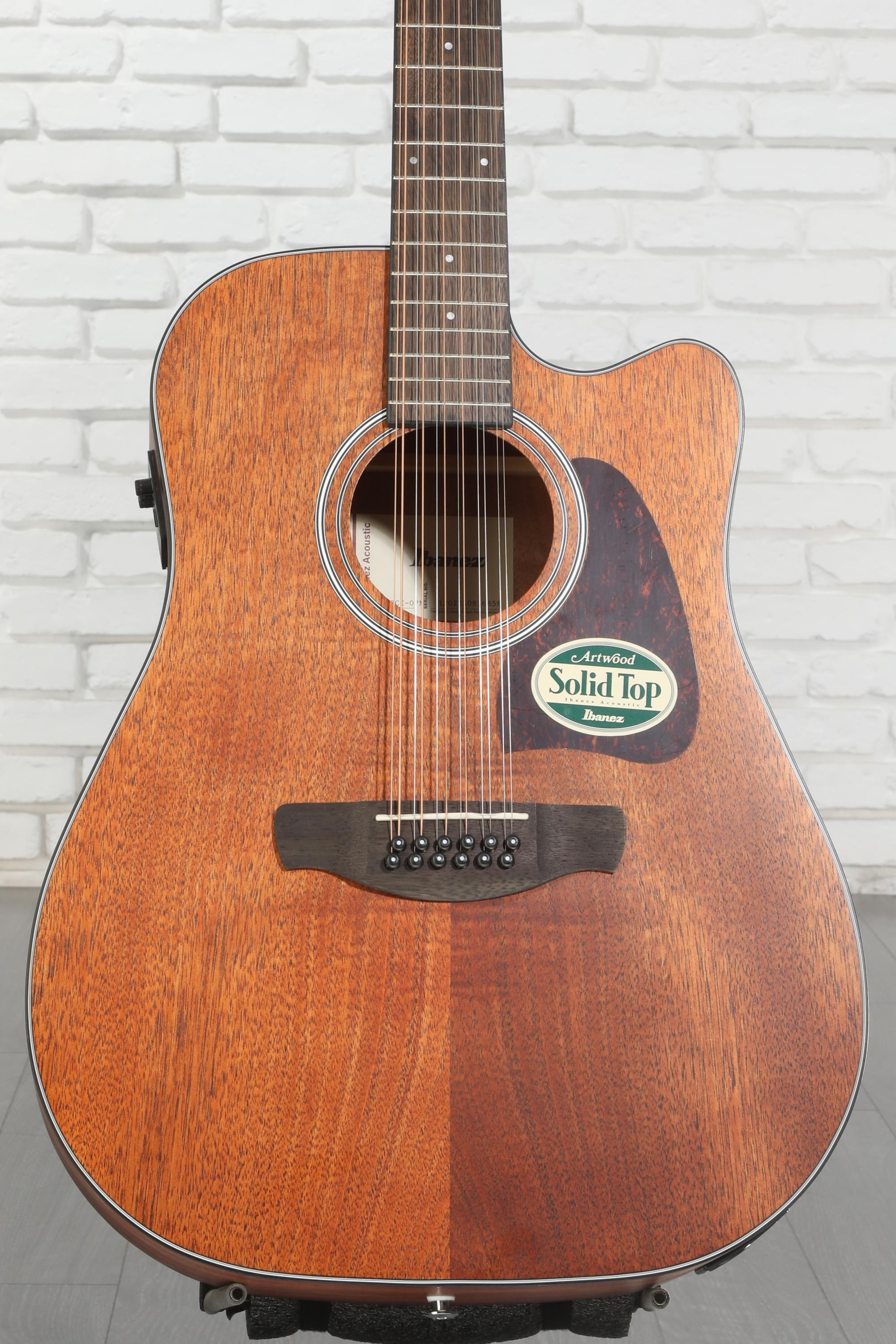 Ibanez AW5412CE 12-string Acoustic-electric Guitar - Open Pore