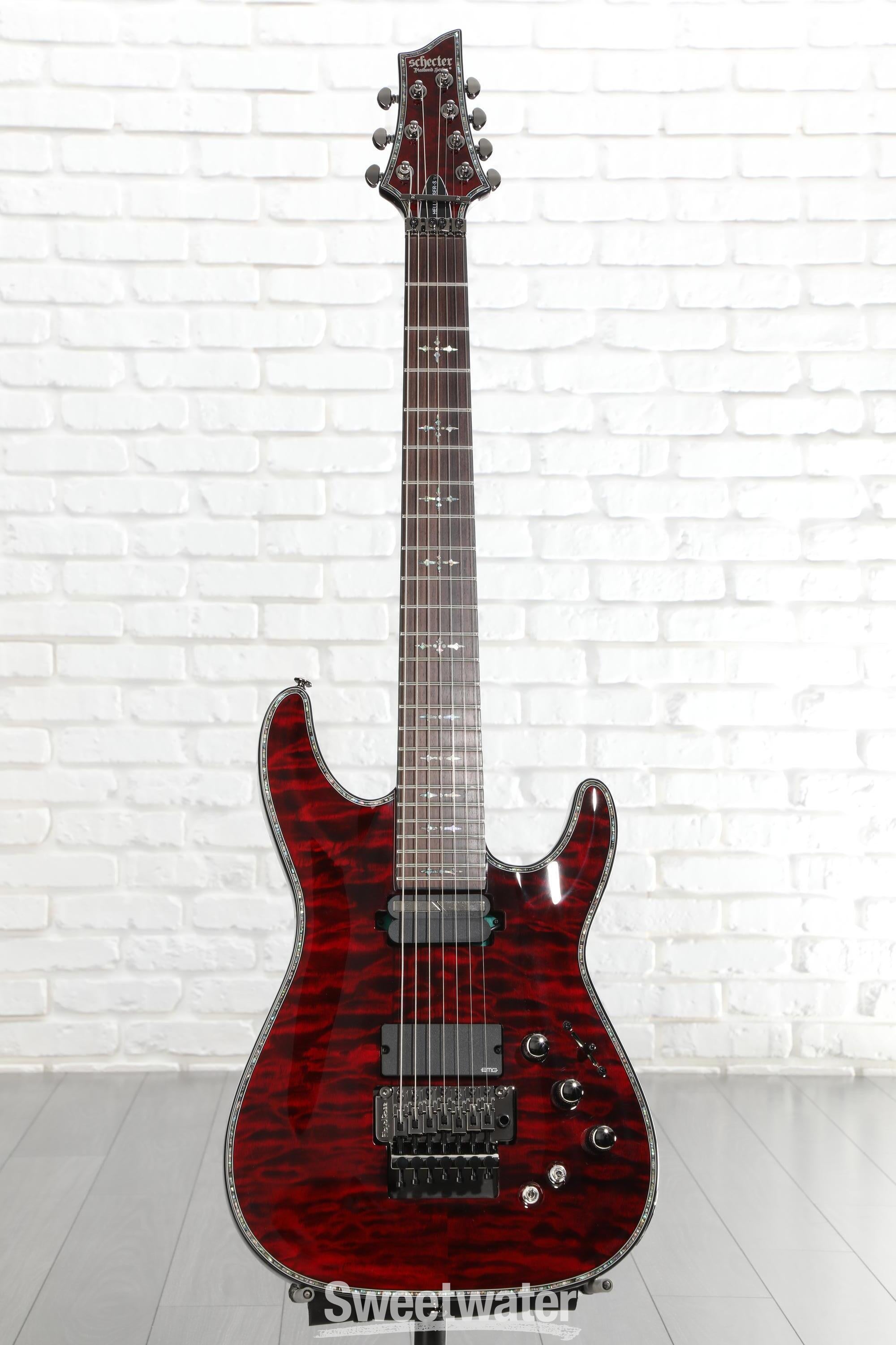 Schecter Hellraiser C-7 FR-S Electric Guitar - Black Cherry