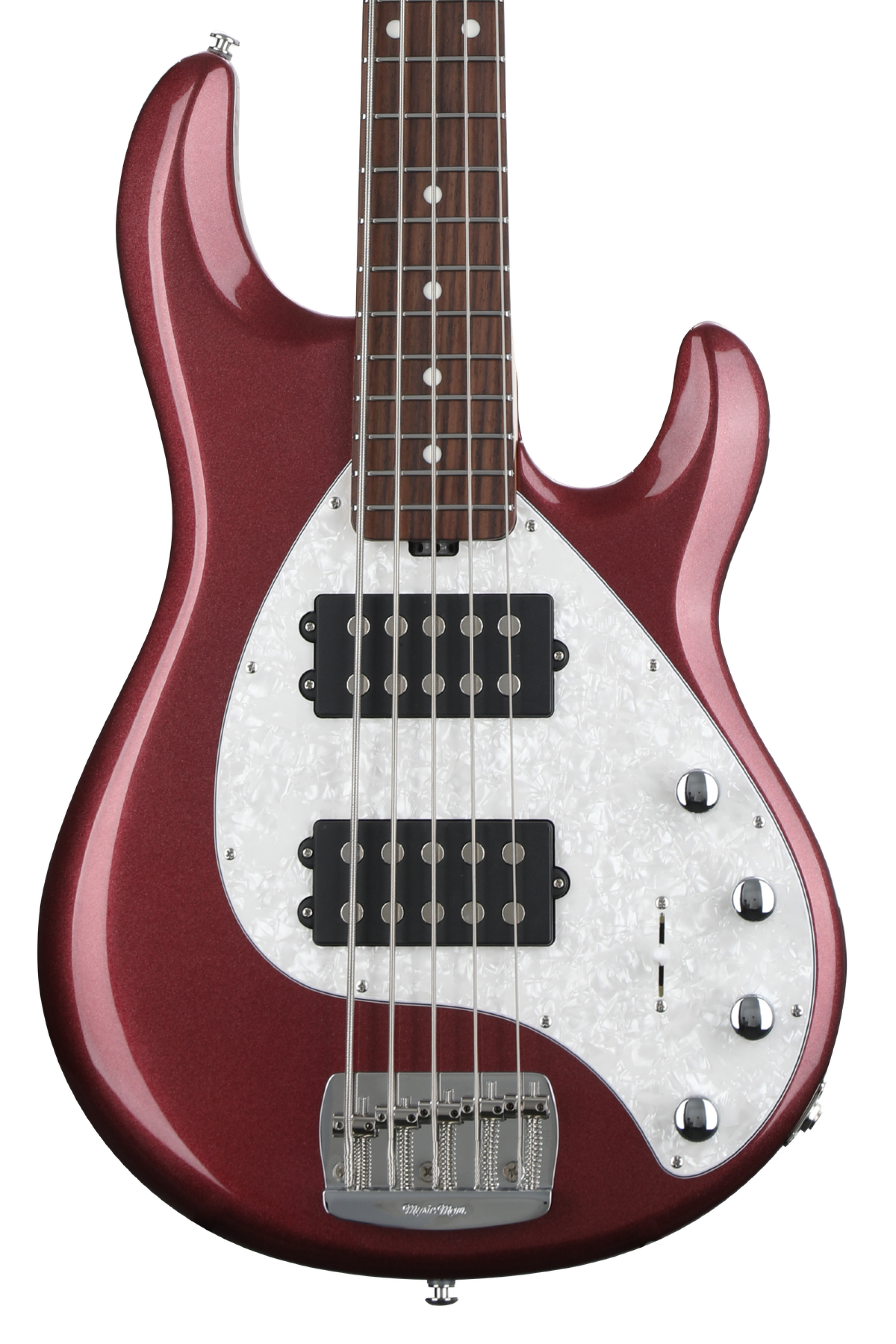 Ernie Ball Music Man StingRay Special 5 HH Bass Guitar - Maroon Mist |  Sweetwater