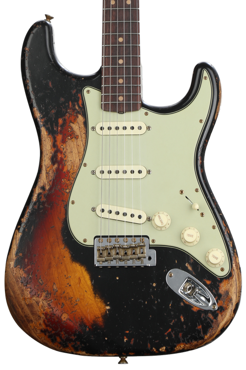 Fender Custom Shop 1963 Stratocaster Electric Guitar - Faded Black