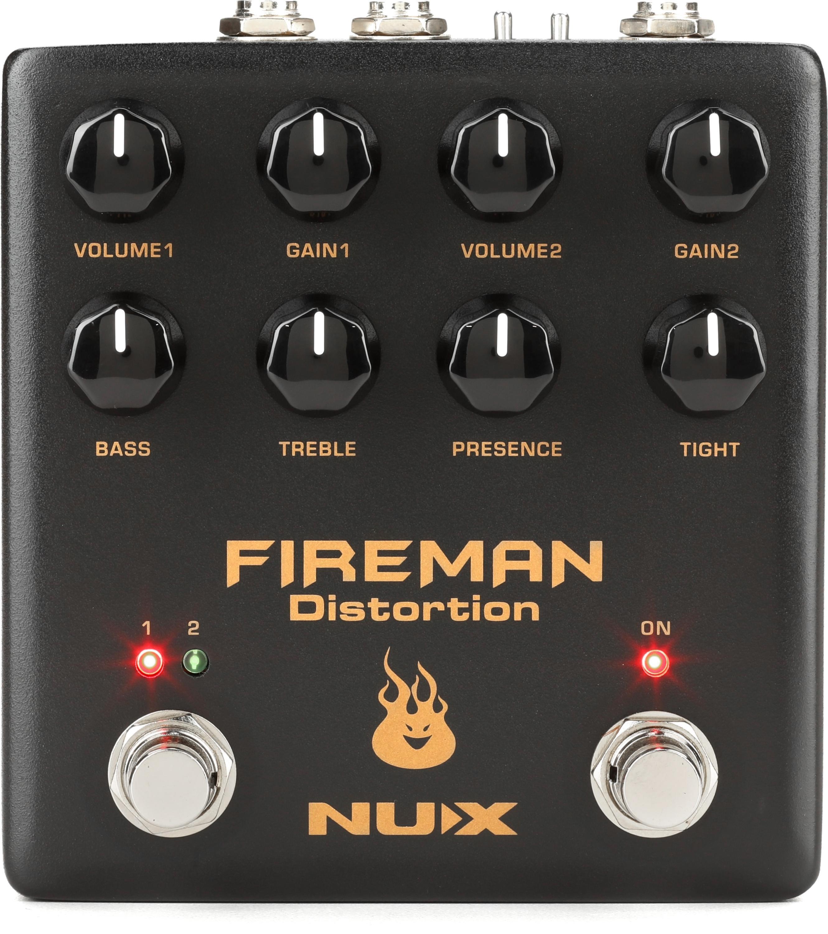 【美品】NUX ディストーション FIREMAN NUX Fireman Distortion 2-channel Pedal | Sweetwater