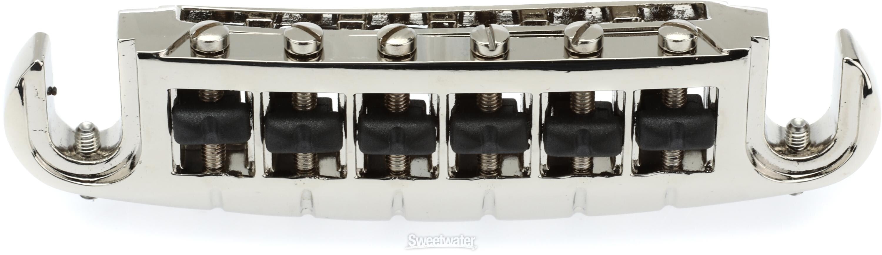 Graph Tech PS-8593-N0 ResoMax NW2 Adjustable Wraparound Bridge - Nickel |  Sweetwater