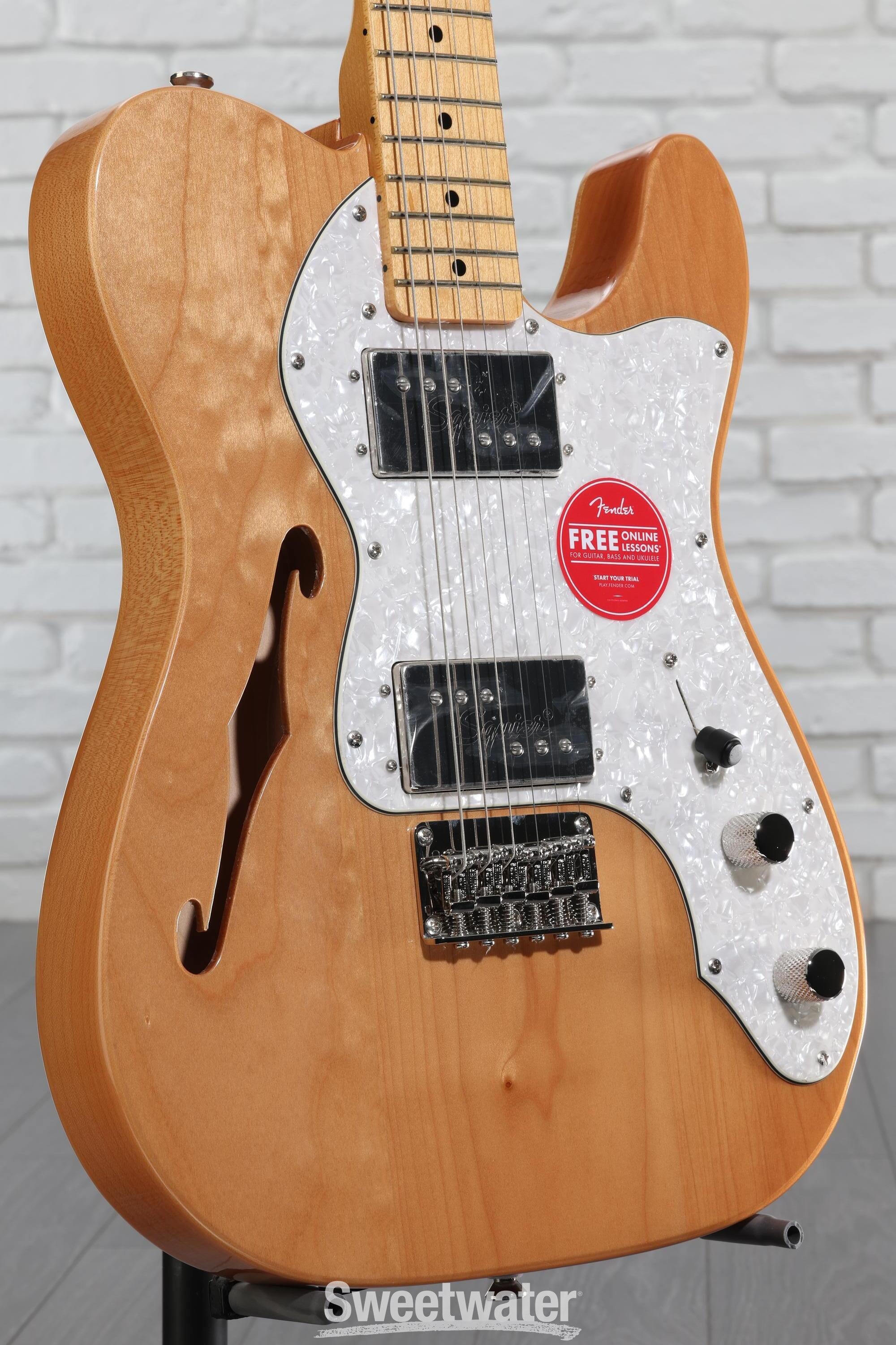 ギター Squier by Fender 70s Telecaster Thinline Squier Classic Vibe '70s Telecaster Thinline - Natural