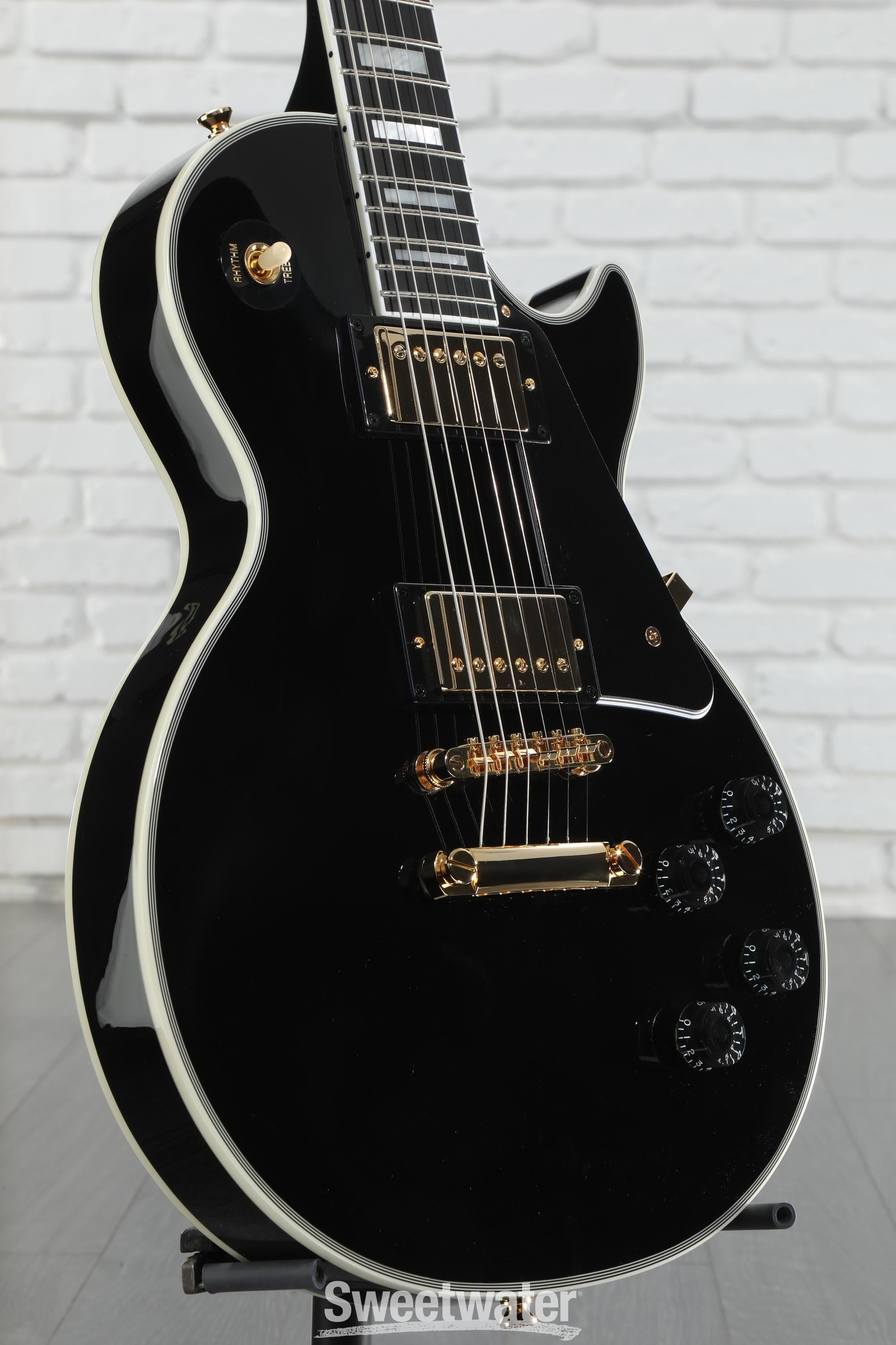 Epiphone Les Paul Custom Electric Guitar - Ebony | Sweetwater