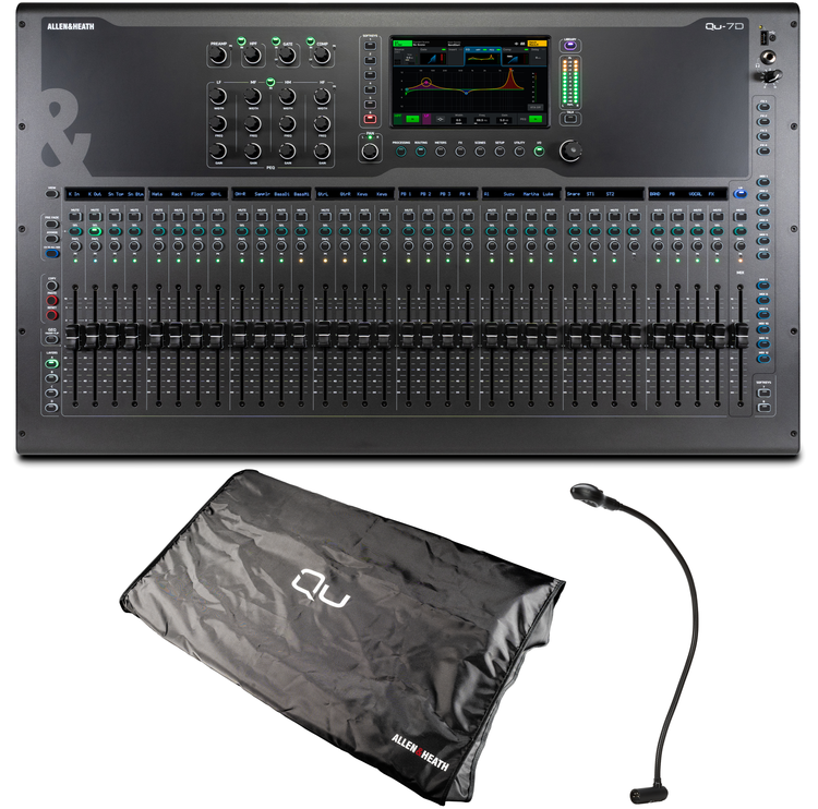 Allen & Heath Qu-7D 38-channel Digital Mixer with Dust Cover and