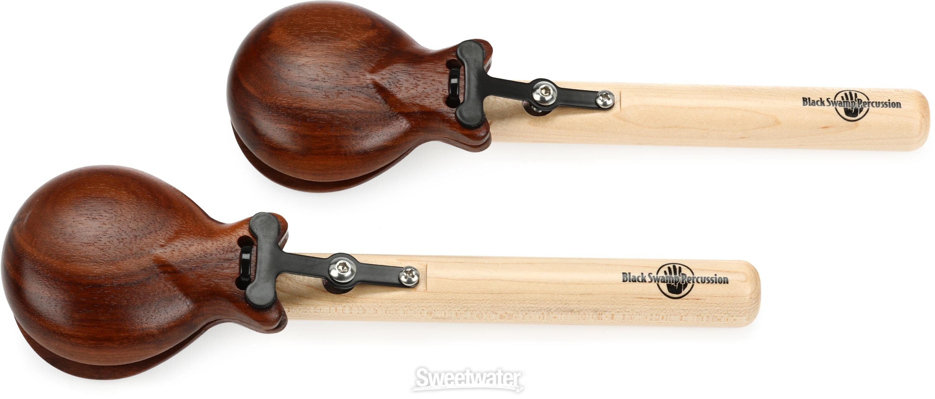 Black Swamp Percussion Grenadillo Castanets with Handles
