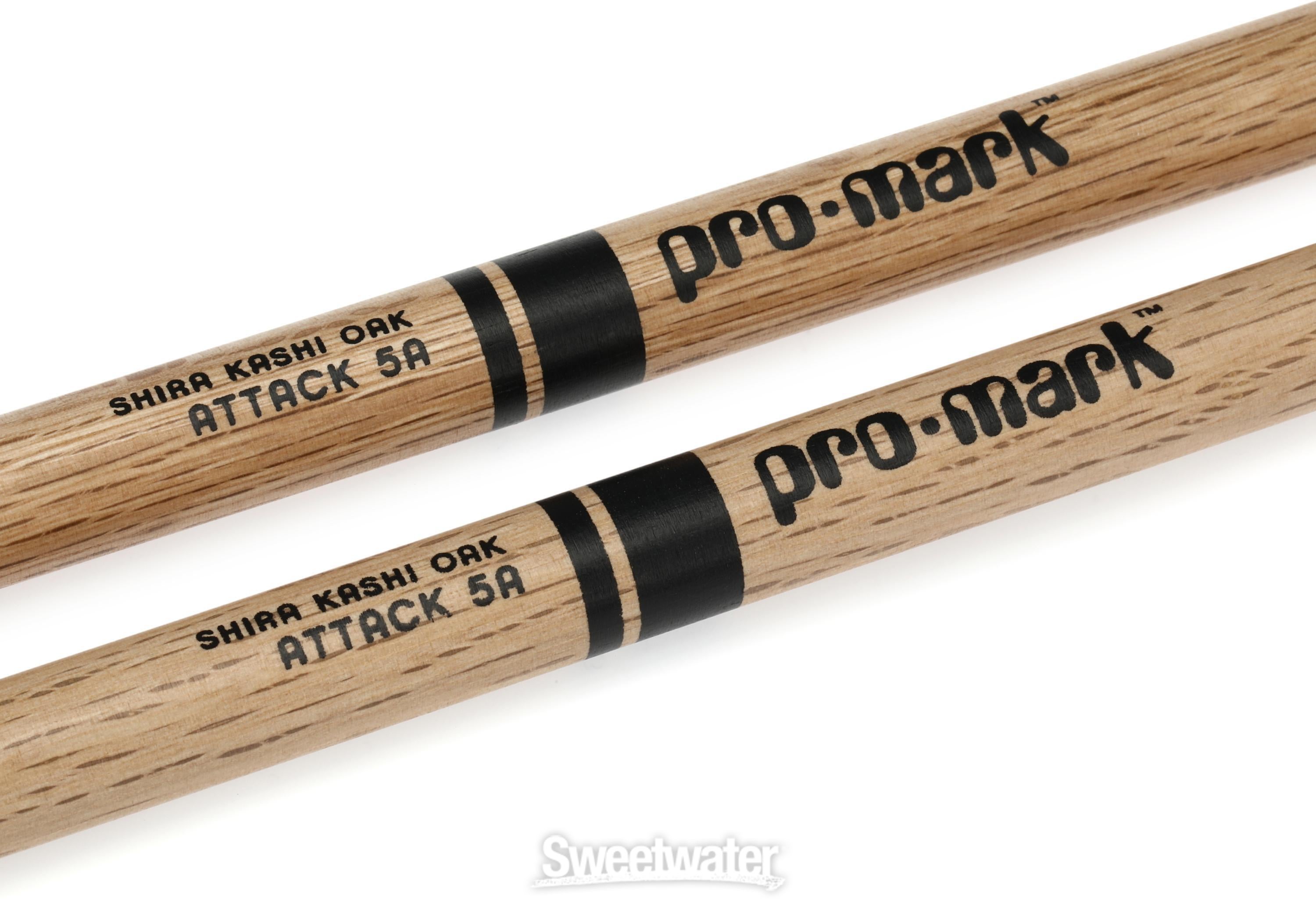 Promark Classic Attack Drumsticks - Shira Kashi Oak - 5A - Wood