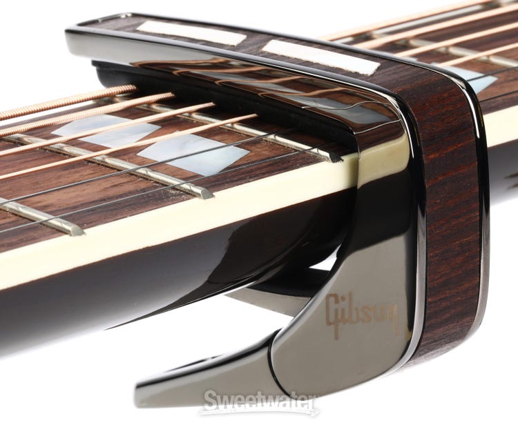 Thalia Gibson Officially Licensed Capo - Black Chrome with Split Parallelogram