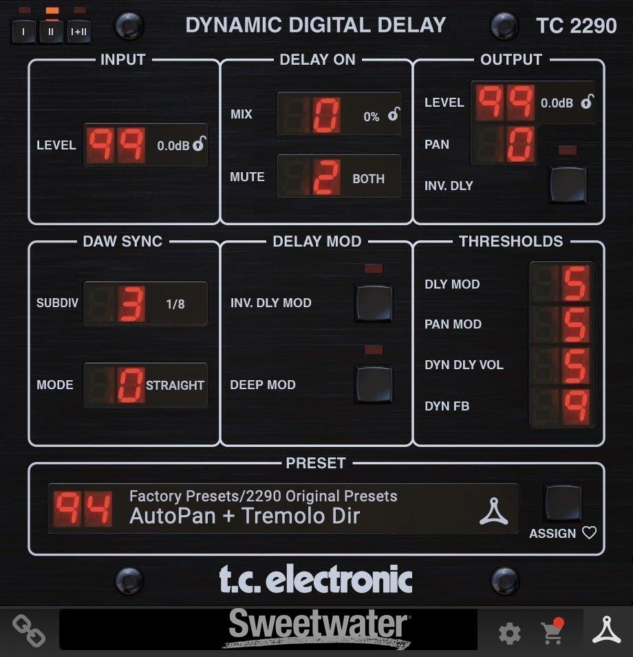 TC Electronic TC2290 Dynamic Digital Delay Plug-in | Sweetwater