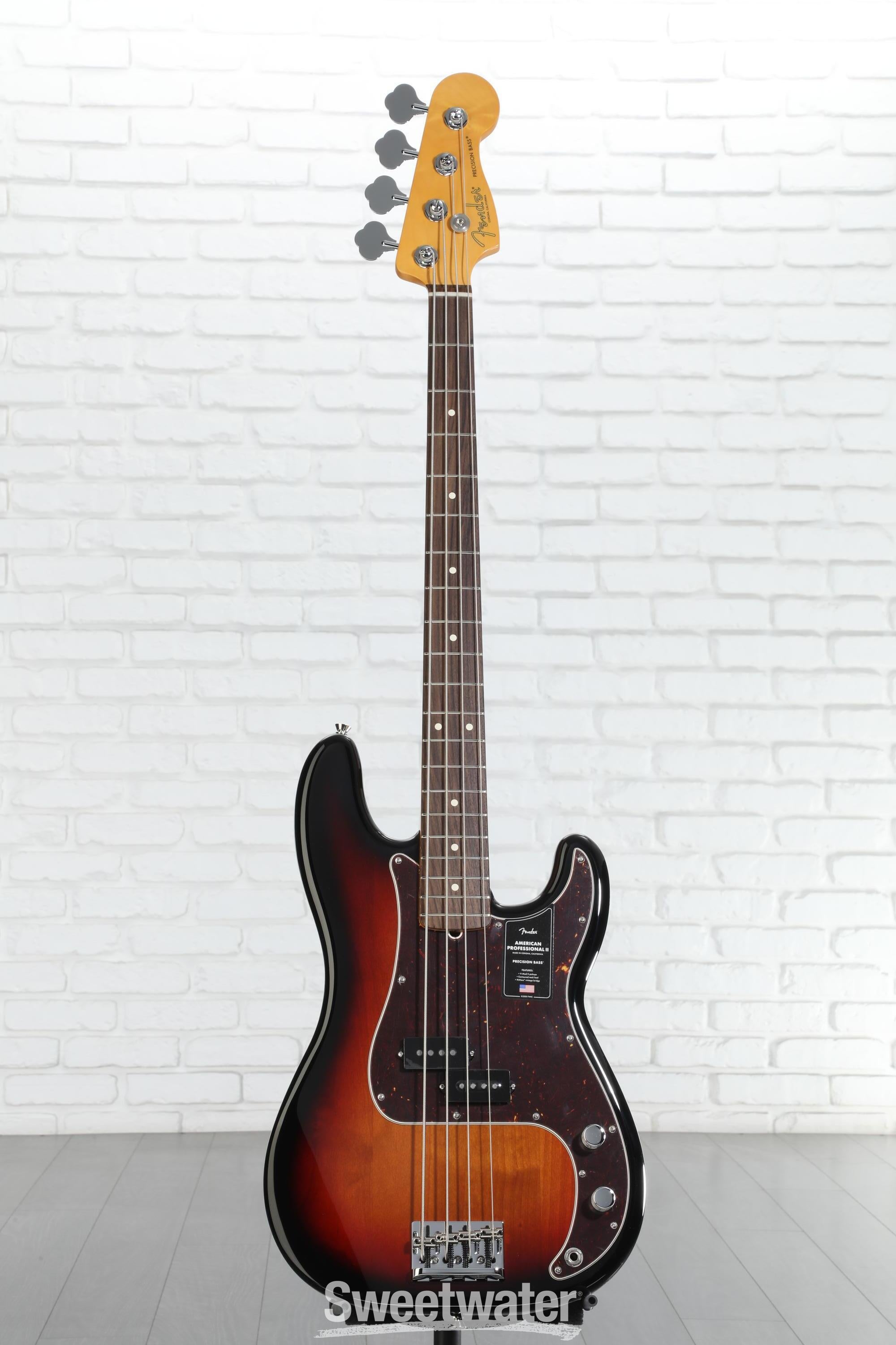 ベース American Professional II Precision Bass Fender American Professional II Precision Bass Guitar - 3-color