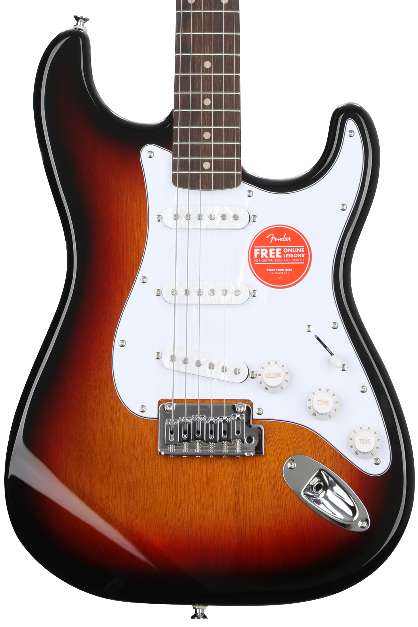 Squier Affinity Series Stratocaster Electric Guitar - 3-Color Sunburst with Laurel  Fingerboard | Sweetwater