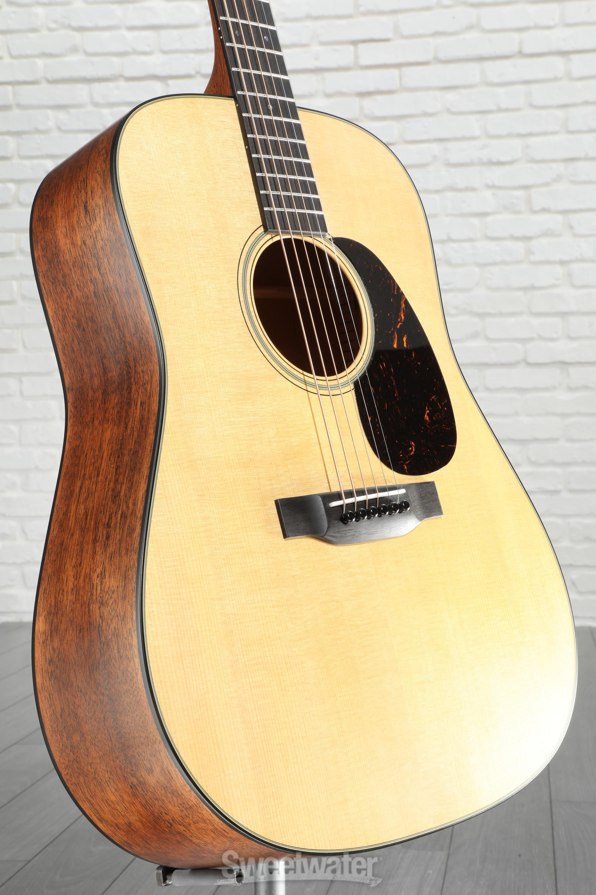 Martin D-18 Satin Standard Series Acoustic Guitar - Satin Natural