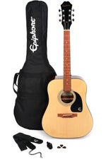 Photo of Epiphone Songmaker Acoustic Guitar Player Pack (DR-100) - Natural