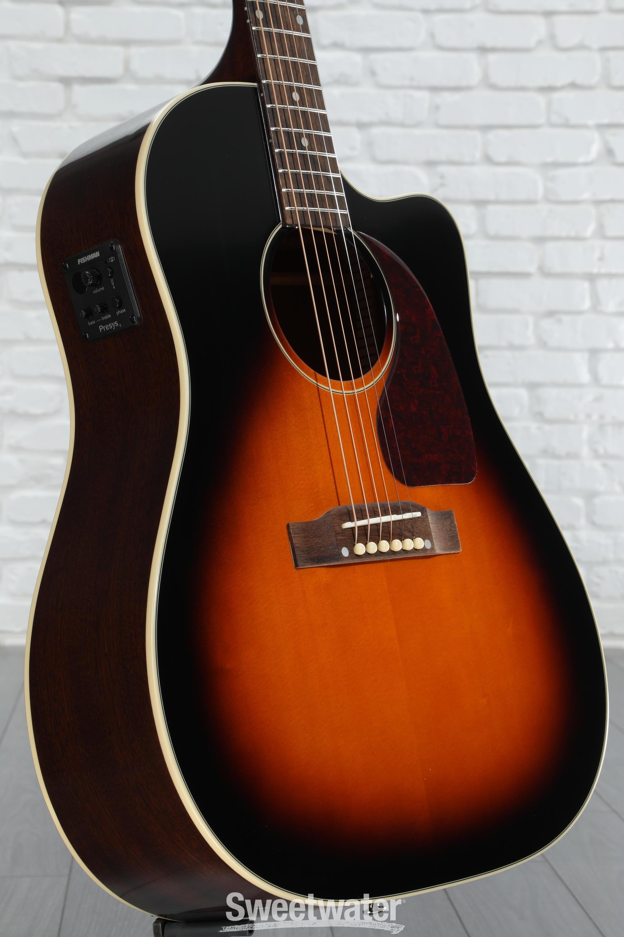 Epiphone J-45 EC Acoustic Guitar - Aged Vintage Sunburst Epiphone J-45 EC Acoustic Guitar - Aged Vintage Sunburst